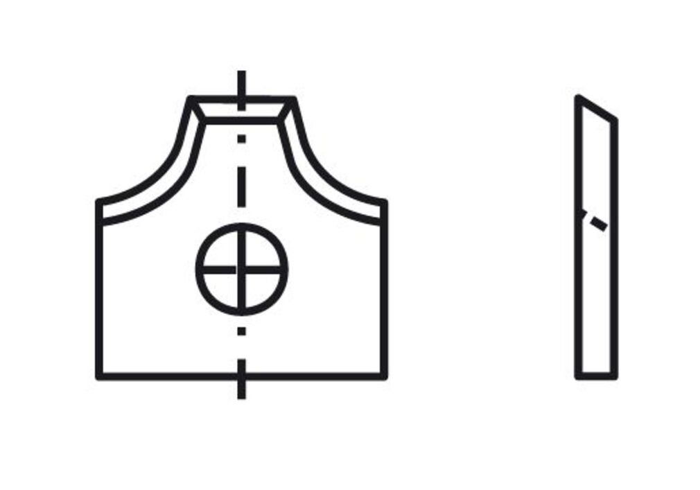R=2,5 Wendeplattenfräser Blankett 10 Tigra 12x13x2,0mm 15 Stück T04F d=4,0mm
