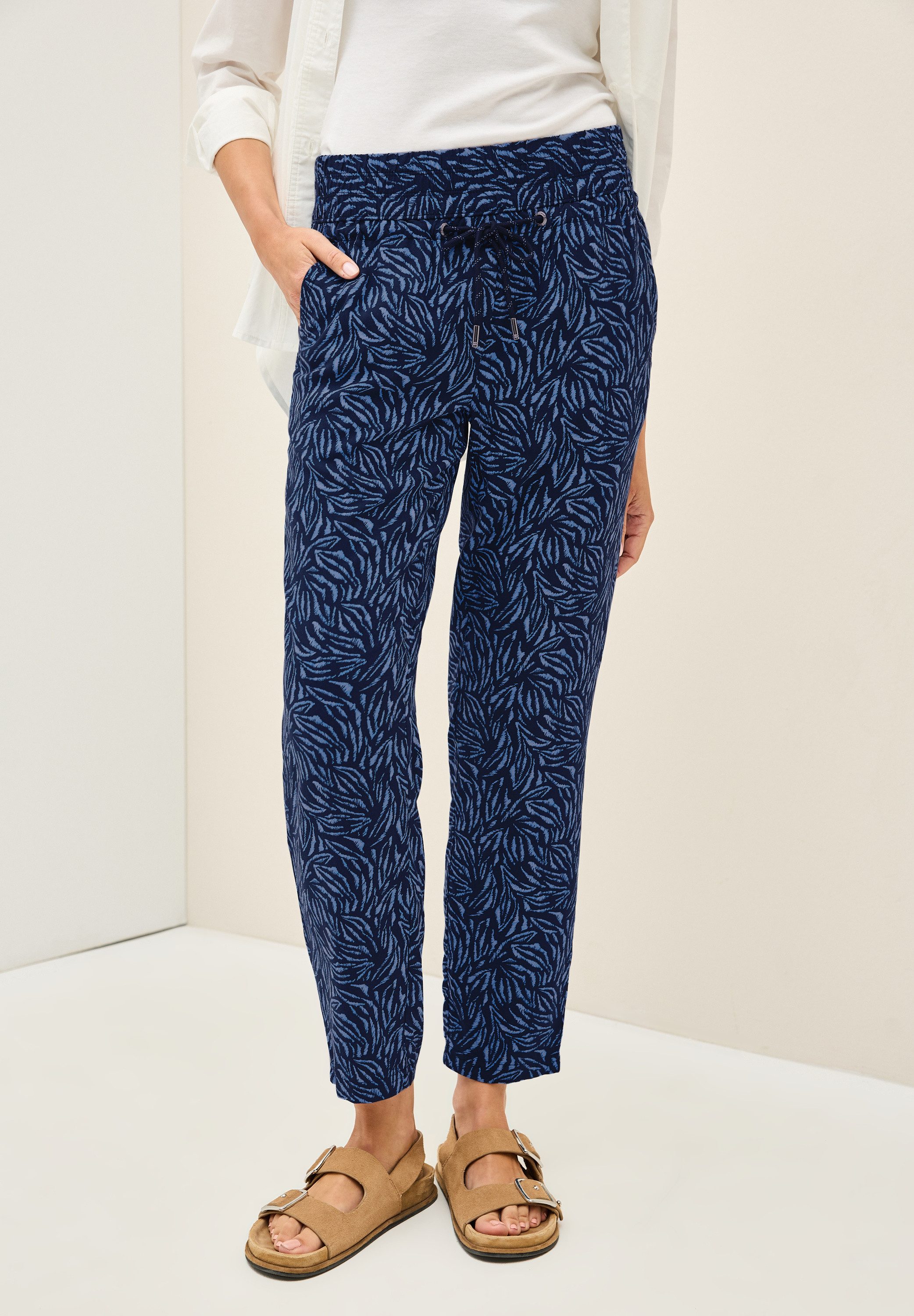 CECIL Stoffhose Style Chelsea gemustert und günstig online kaufen