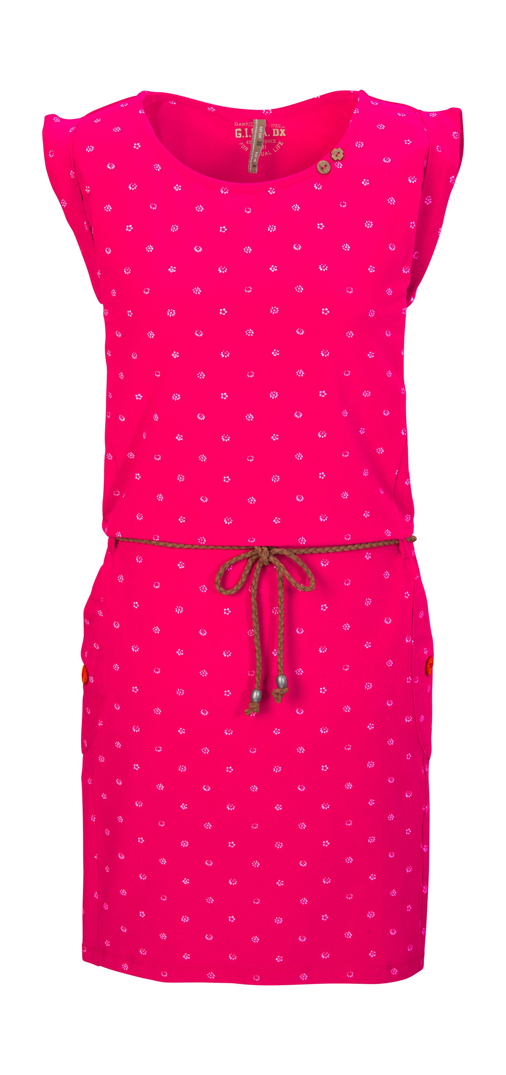 G.I.G.A. DX by killtec Sommerkleid GS 42 WMN DRSS Sommerkleid, bequemes Material, All Over-Print, geflochtener Gürtel