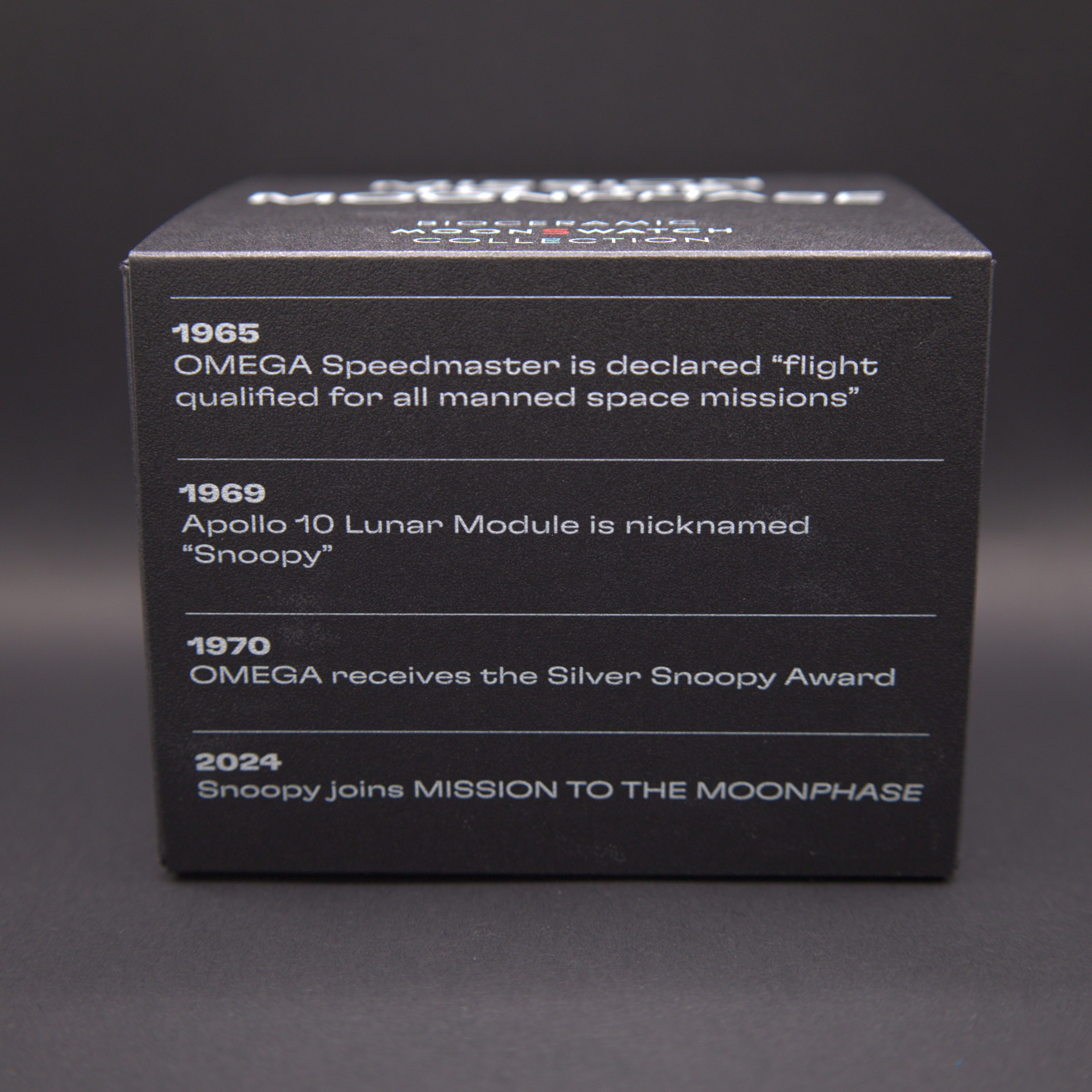 Swatch Chronograph Swatch x Omega Moonswatch Mission to the Moonphase "Snoopy" New Moon