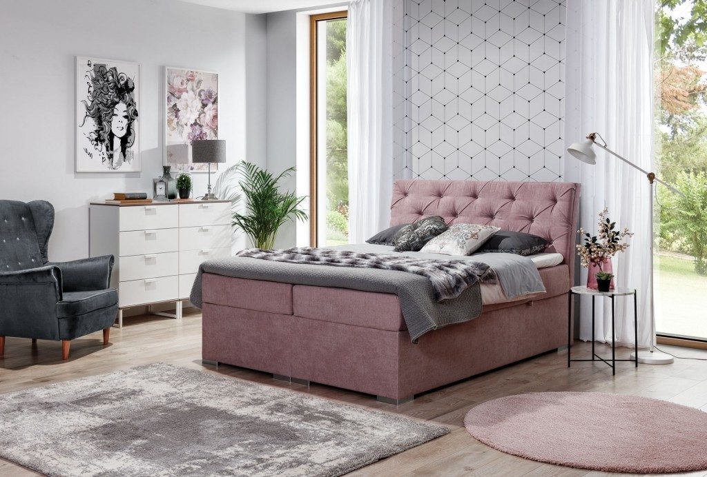 Xlmoebel Polsterbett Chesterfield Bett XXL Designer Luxus Doppelbett in Neuheit, Made in Europa