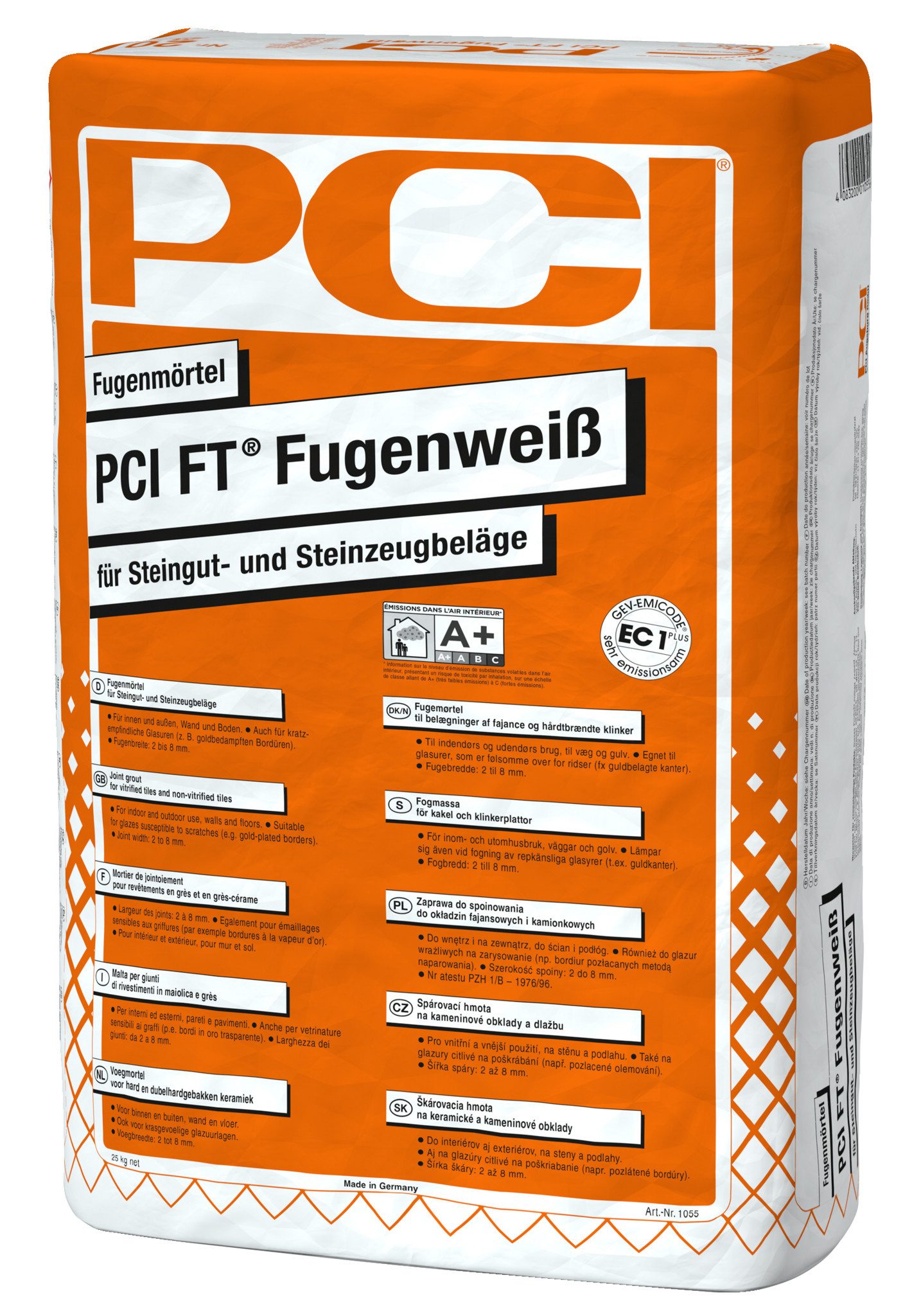 PCI Fliesenkleber PCI FT® Fugenweiß Nr. 20 weiß 25 kg, 26 kg