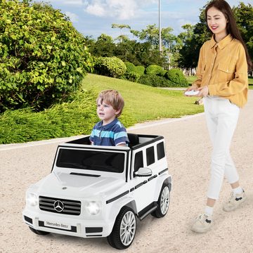 KOMFOTTEU Elektro-Kinderauto, Belastbarkeit 30 kg, 12V Elektrofahrzeug für Kinder ab 3 Jahren, Mercedes Benz G500