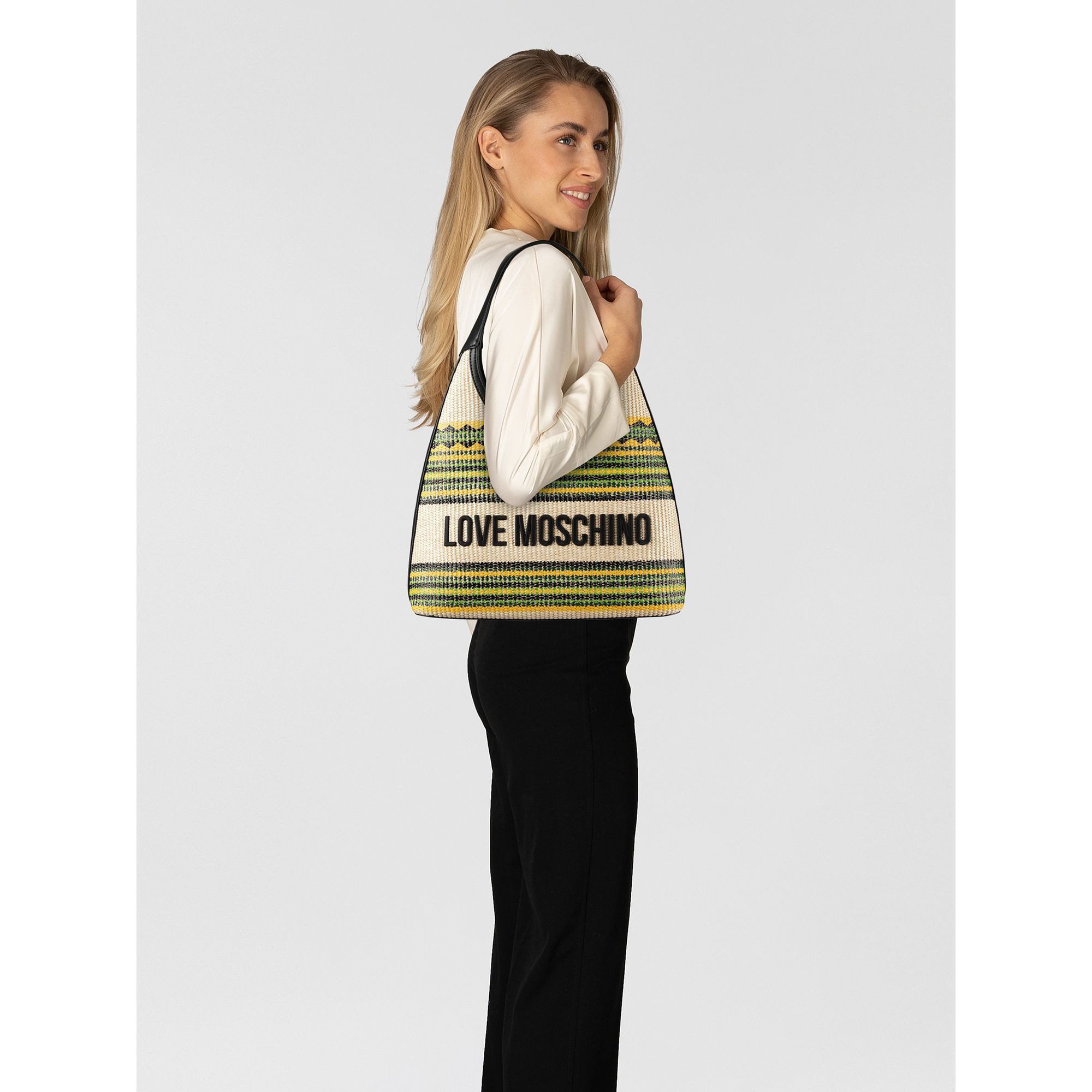 LOVE MOSCHINO Schultertasche Sunset Stripes, Polypropylen