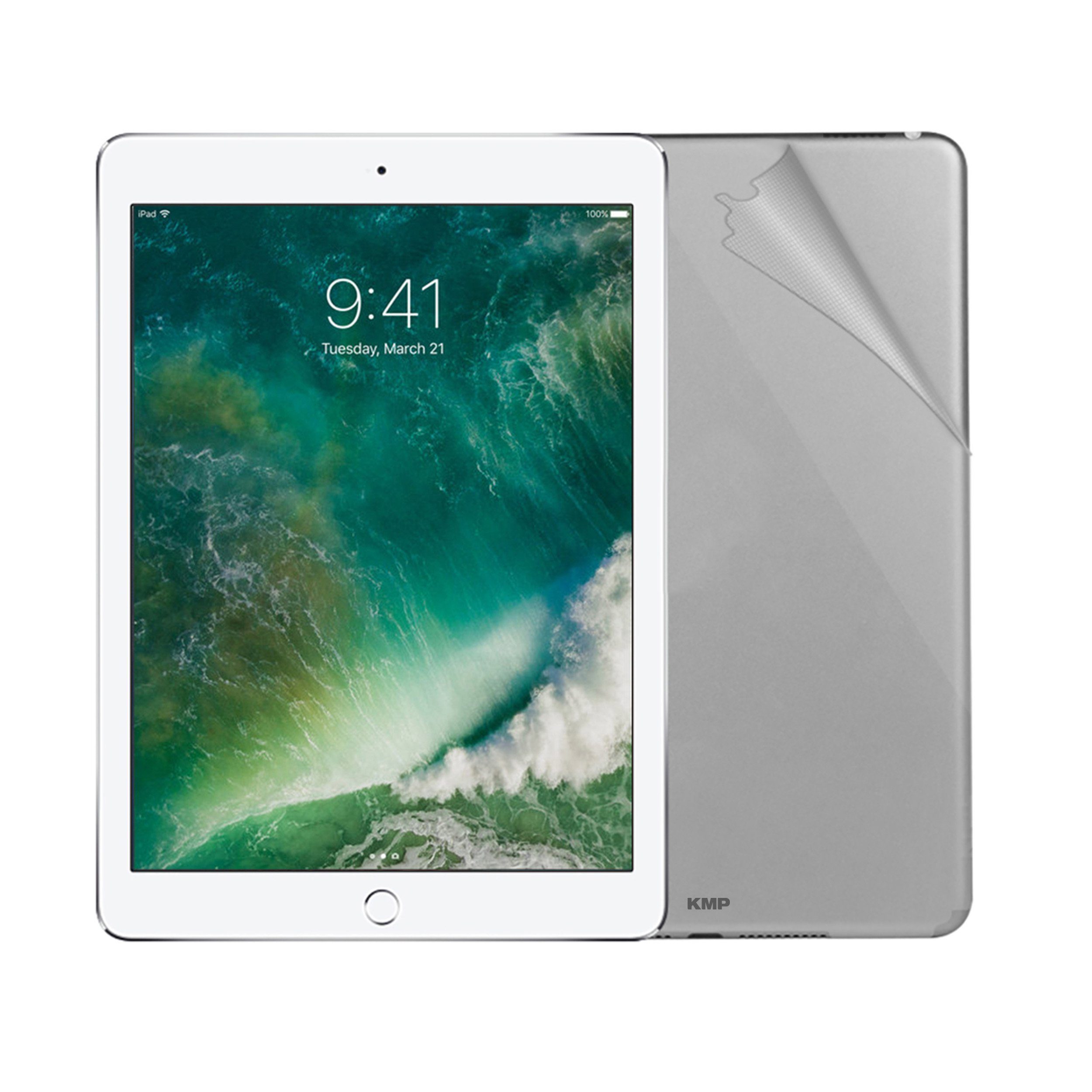 KMP Creative Lifesytle Product Schutzfolie Schutzfolie für iPad Pro 9,7 " Rückseite Gray, (1-St), Hülle, Haut, dünn, 0,2mm