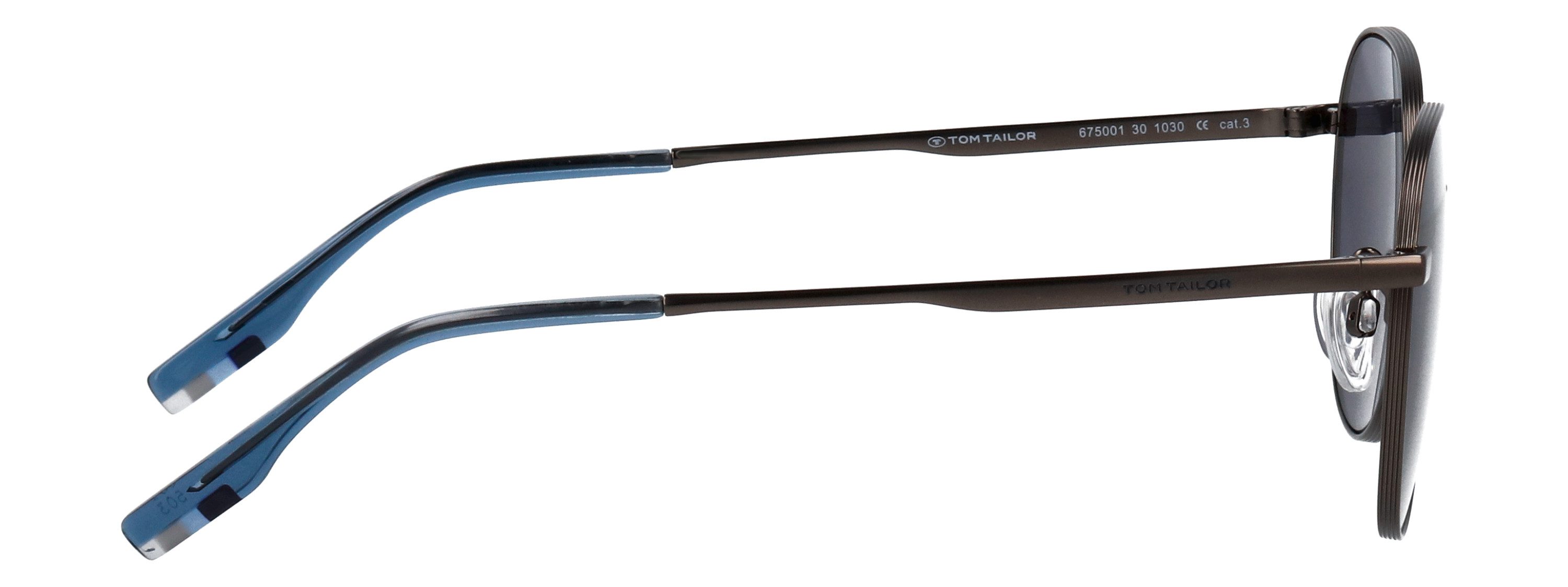 TOM TAILOR Sonnenbrille Modell 675001 Form Panto, Logoschriftzug auf Bügel, Metallfassung – Bild 4 von 4