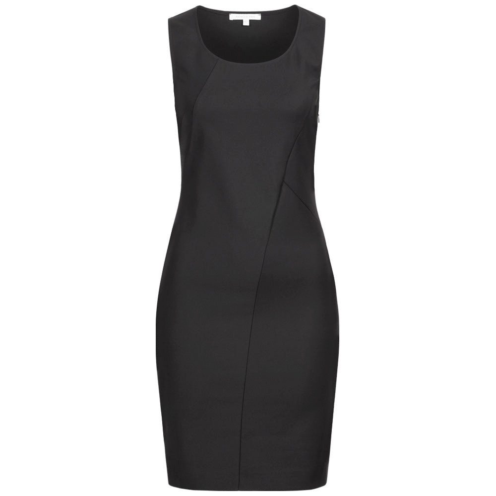 Patrizia Pepe Jerseykleid PATRIZIA PEPE Etuikleid mit dekorativen Abnähern - Schwarz