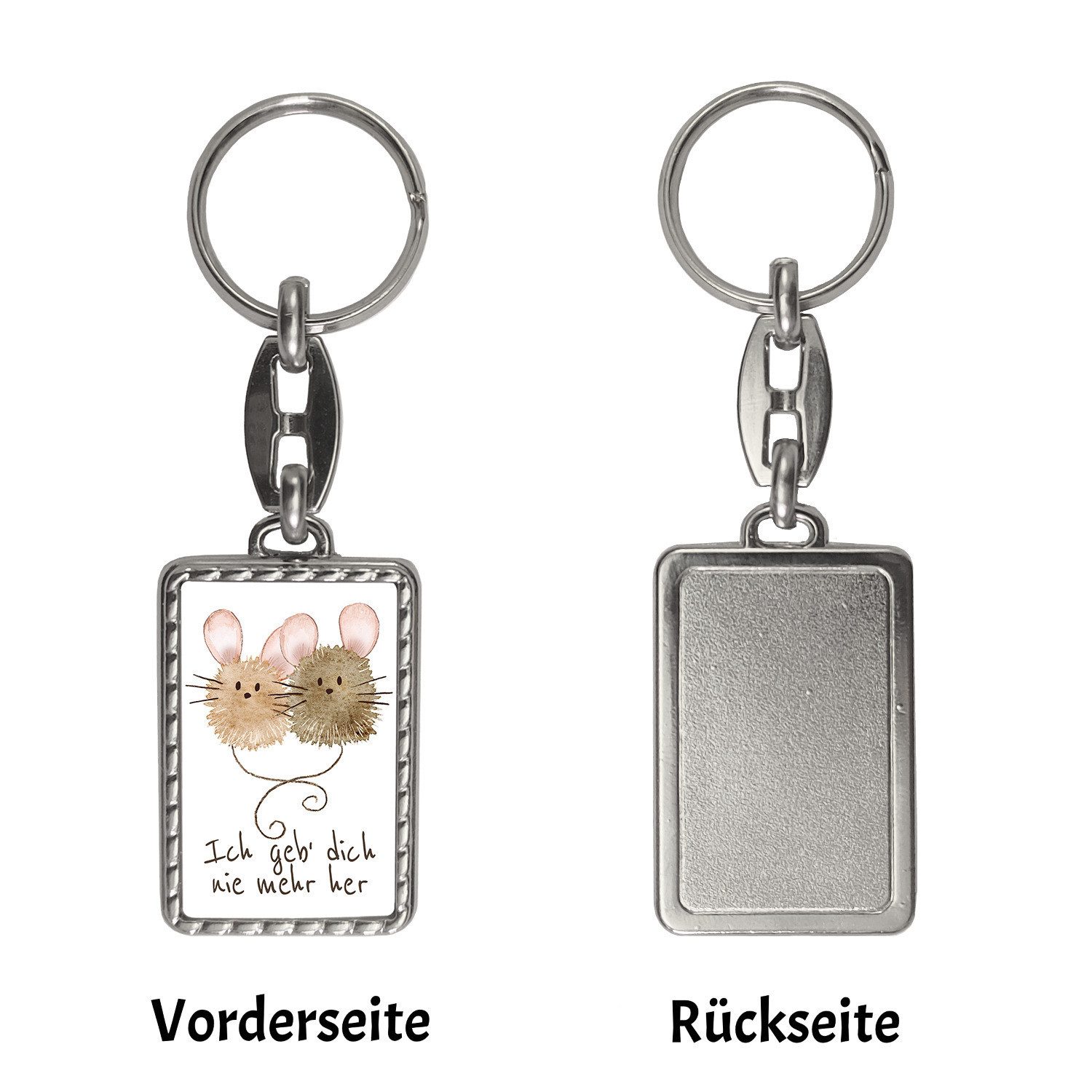 speecheese Schlüsselanhänger Mäuse Schlüsselanhänger mit Bordüre günstig online kaufen