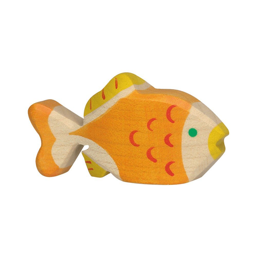 Holztiger Spielfigur HOLZTIGER Goldfisch aus Holz
