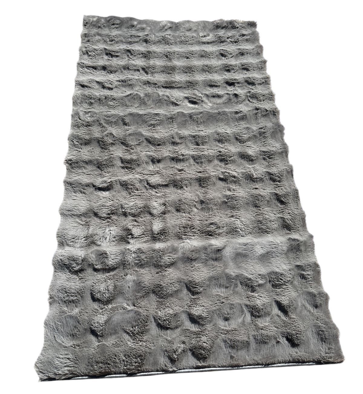 Toker Collection® Fellteppich Kunstfellteppich, besonders weich und kuschelig Hoch-Tief-Effekt, 80 x 150 cm, Kunstfellteppich mit Bubble Optik
