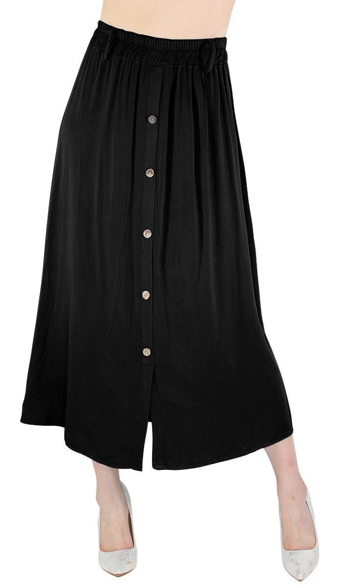 dy_mode Strandrock Damen Sommerrock in Midi-Länge günstig online kaufen