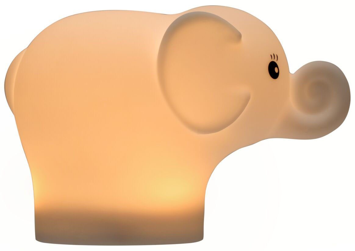 Elephant, Elefant, LED-Modul, Farbwechsel RGBW LED BPA-Frei, LED integriert, Nachtlicht fest Farbwechsel, Farbwechsler, Farbsteuerung, Pauleen Nachtlichtfunktion, Night
