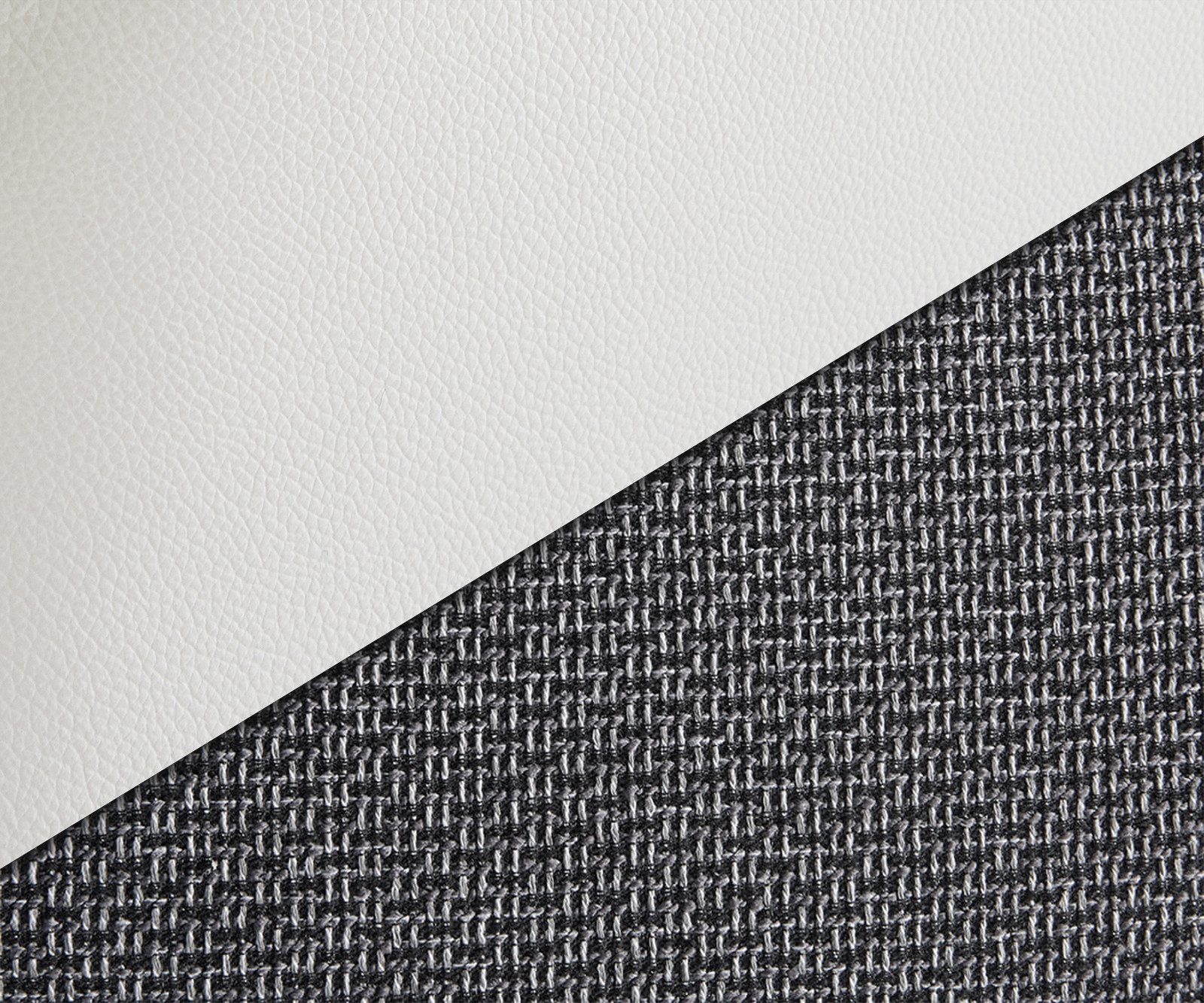 DELIFE Wohnlandschaft Clovis, XXL Weiss Schwarz Ottomane Links Wohnlandschaft