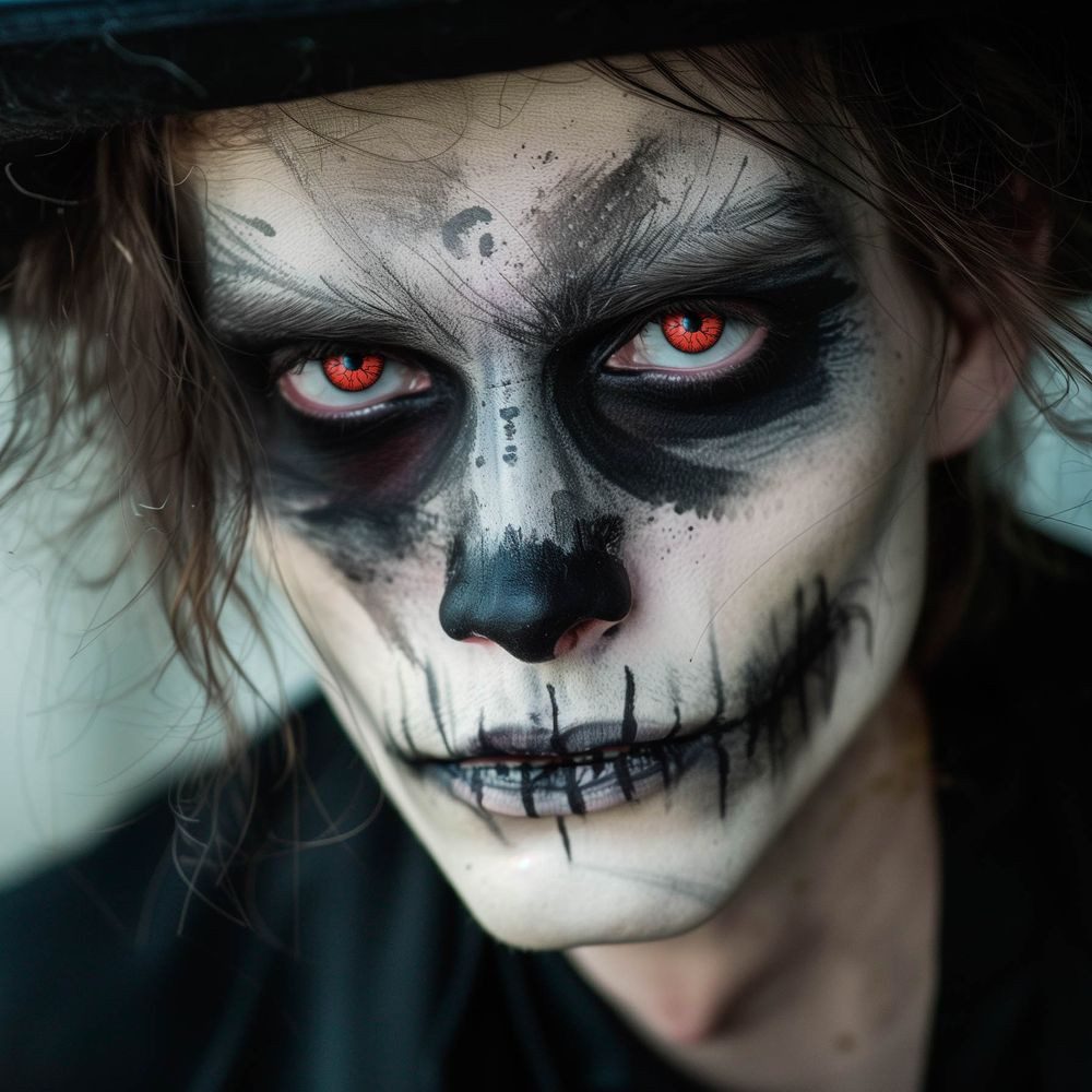 aricona Farblinsen Farbige Kontaktlinsen BLOOD VEINS Farblinsen, 2 Stück, ohne Stärke