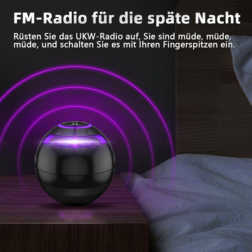 MDHAND Bluetooth-Lautsprecher Bluetooth-Lautsprecher Subwoofer) (WiFi), Kompakter blau (WLAN