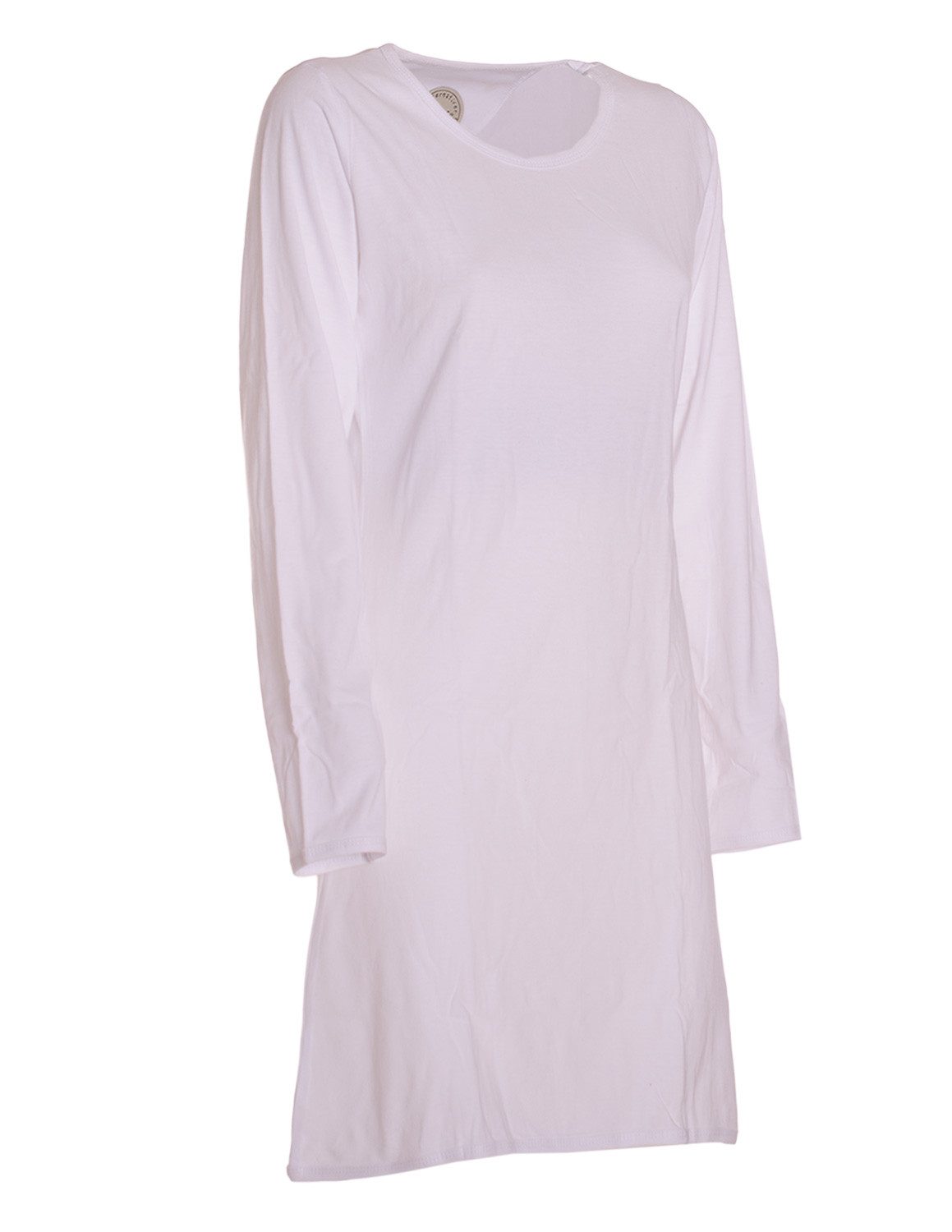 Vishes Jerseykleid Langarmkleid Damen Einfarbig A-Linie Baumwoll-Jersey Alternative Mode, Boho, Hippie, Ethno, Festival
