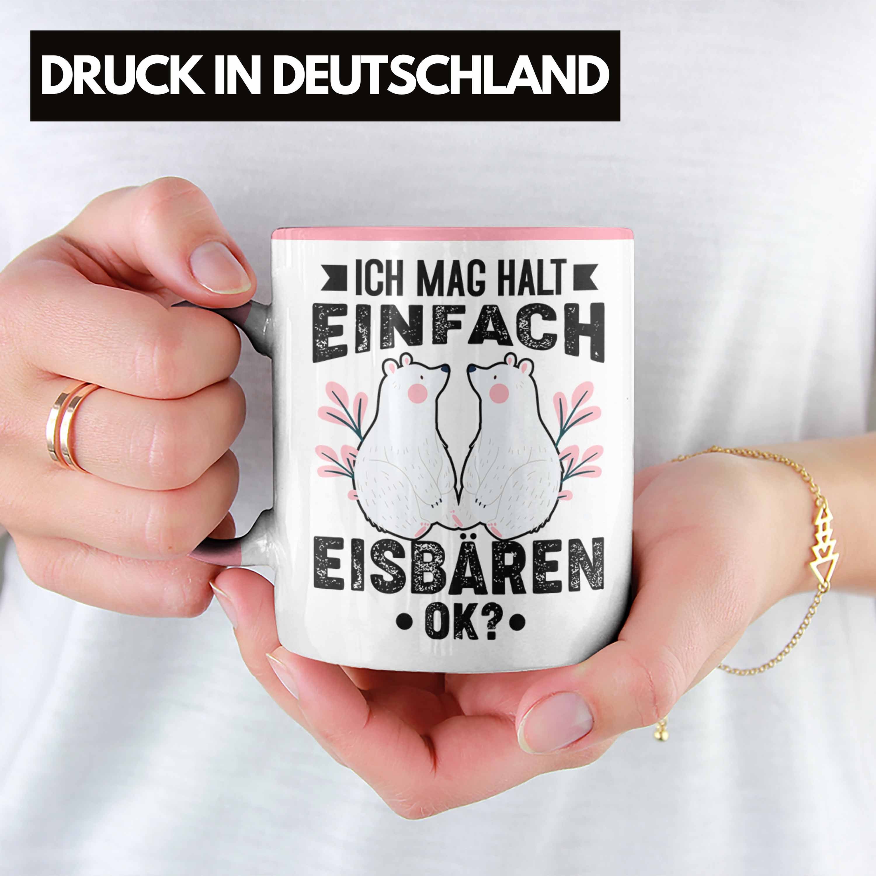 Eisbären-Fans Trendation Halt Trendation Rosa Geschenk - Ich Mädchen Eisbären Tasse Mag Tasse