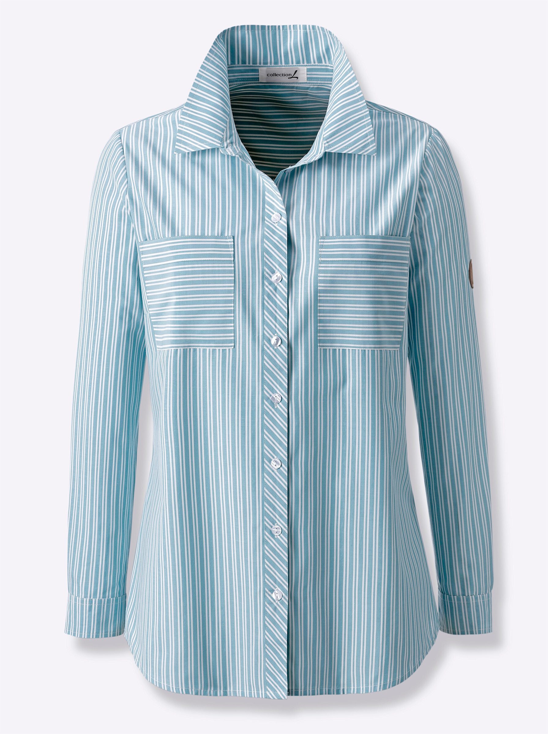 Klassische Bluse Bluse Langarm