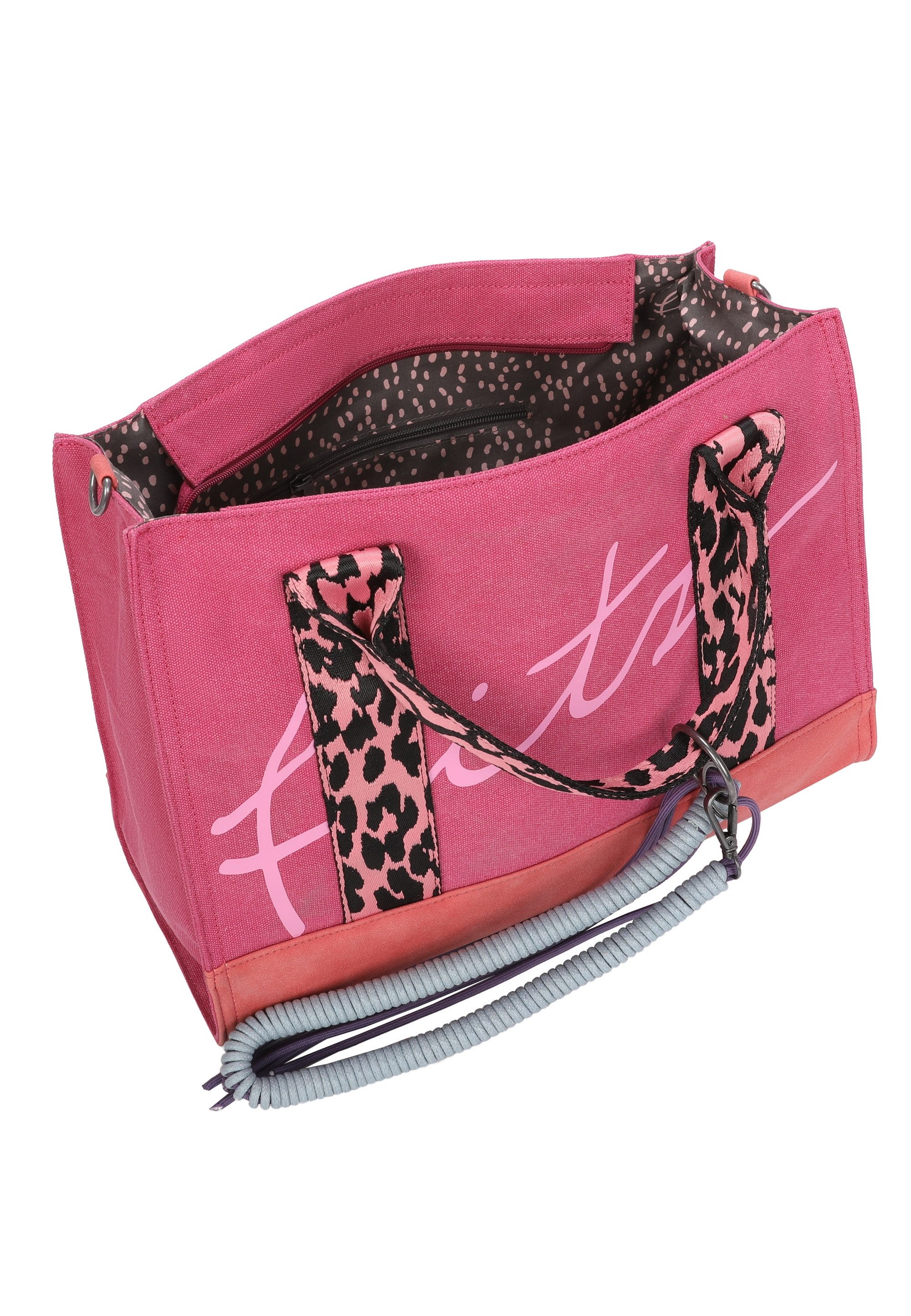 Fritzi aus Preußen Schultertasche Tote Bag Limited Summer Leo Pink Fruity, mit abnehmbarer Kordel