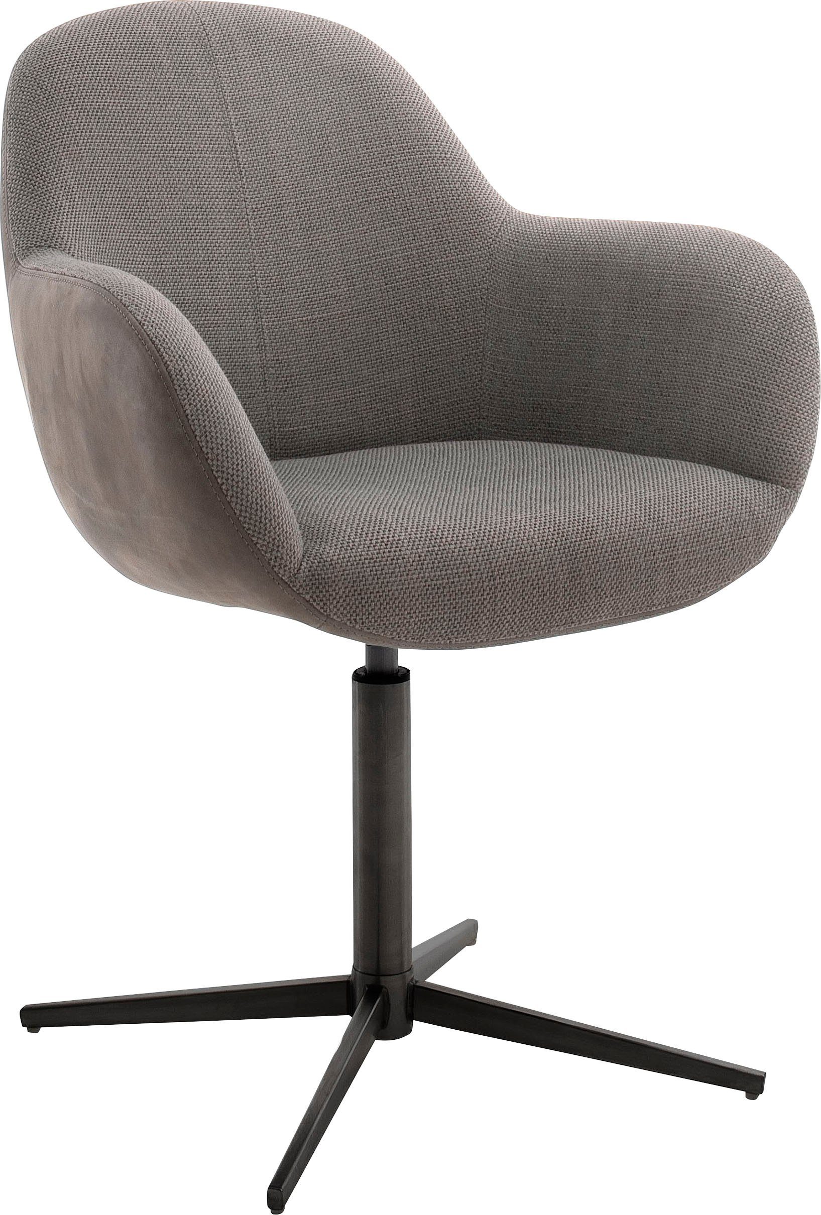 MCA furniture Esszimmerstuhl Melrose (Set, Cappuccino 2 Cappuccino mit St), Nivellierung | Stuhl 360°drehbar