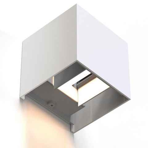 Hama WLAN-Lampe, LED-Wandleuchte für außen u. innen, 10x10x10cm, ohne Hub Smarte Lampe