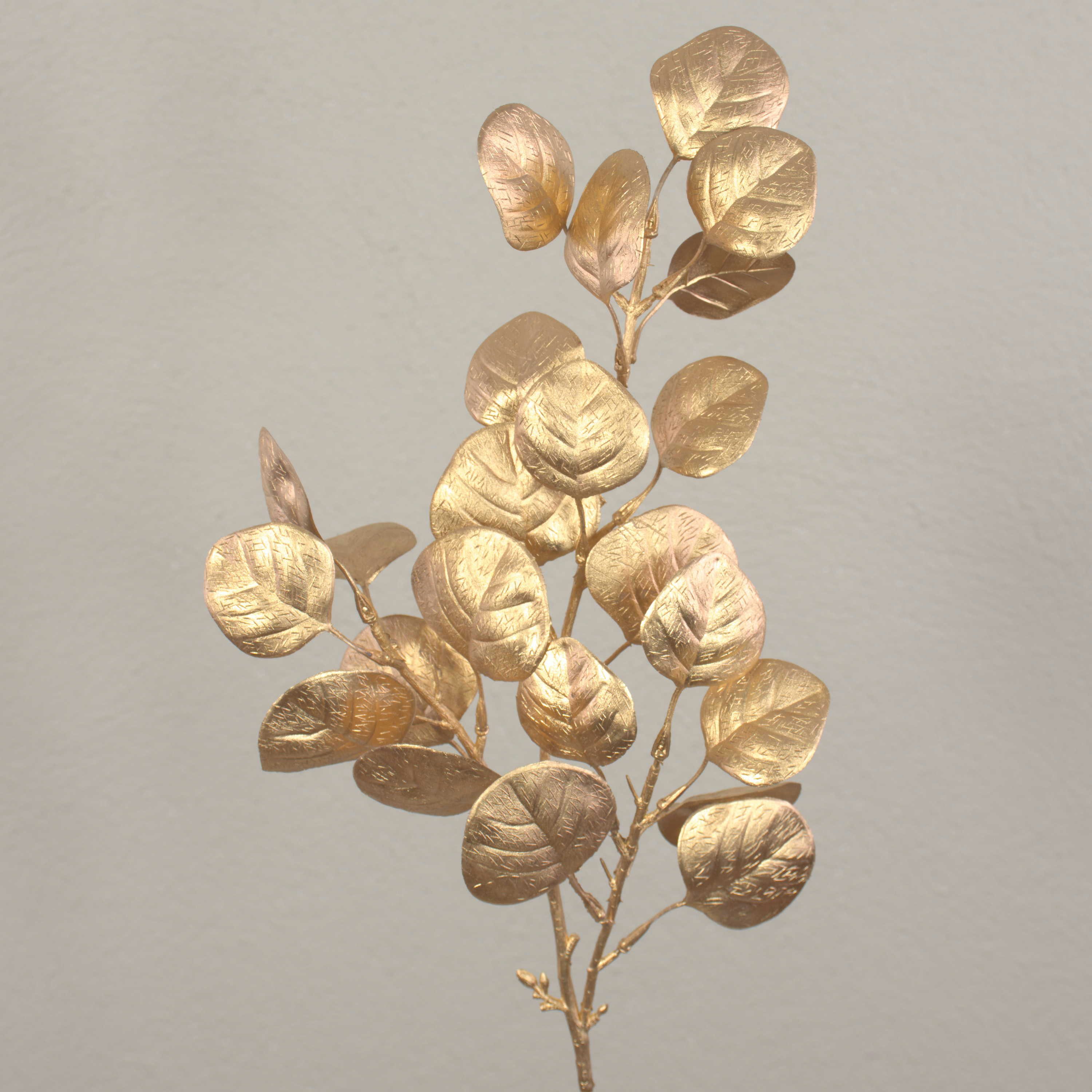 Kunstzweig Deko Zweig Eukalyptus Diemel, Gold, 60cm Eukalyptus, artplants, Höhe 65.0 cm