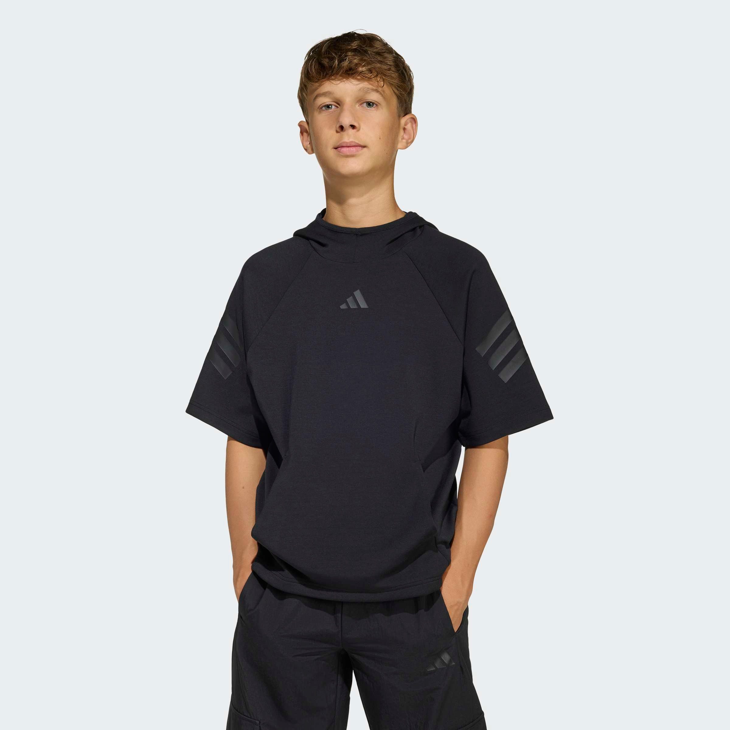 adidas Sportswear Kapuzensweatshirt FUTURE ICONS 3-STREIFEN KURZARM-HOODIE