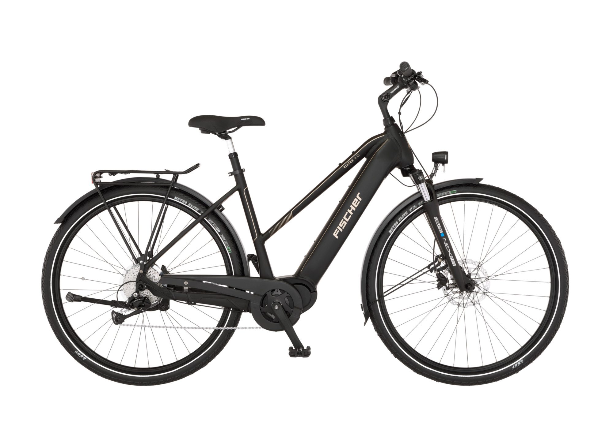 FISCHER Fahrrad E-Bike Trekkingrad VIATOR 4.2i 630, 9 Gang Shimano, Mittelmotor, 630 Wh