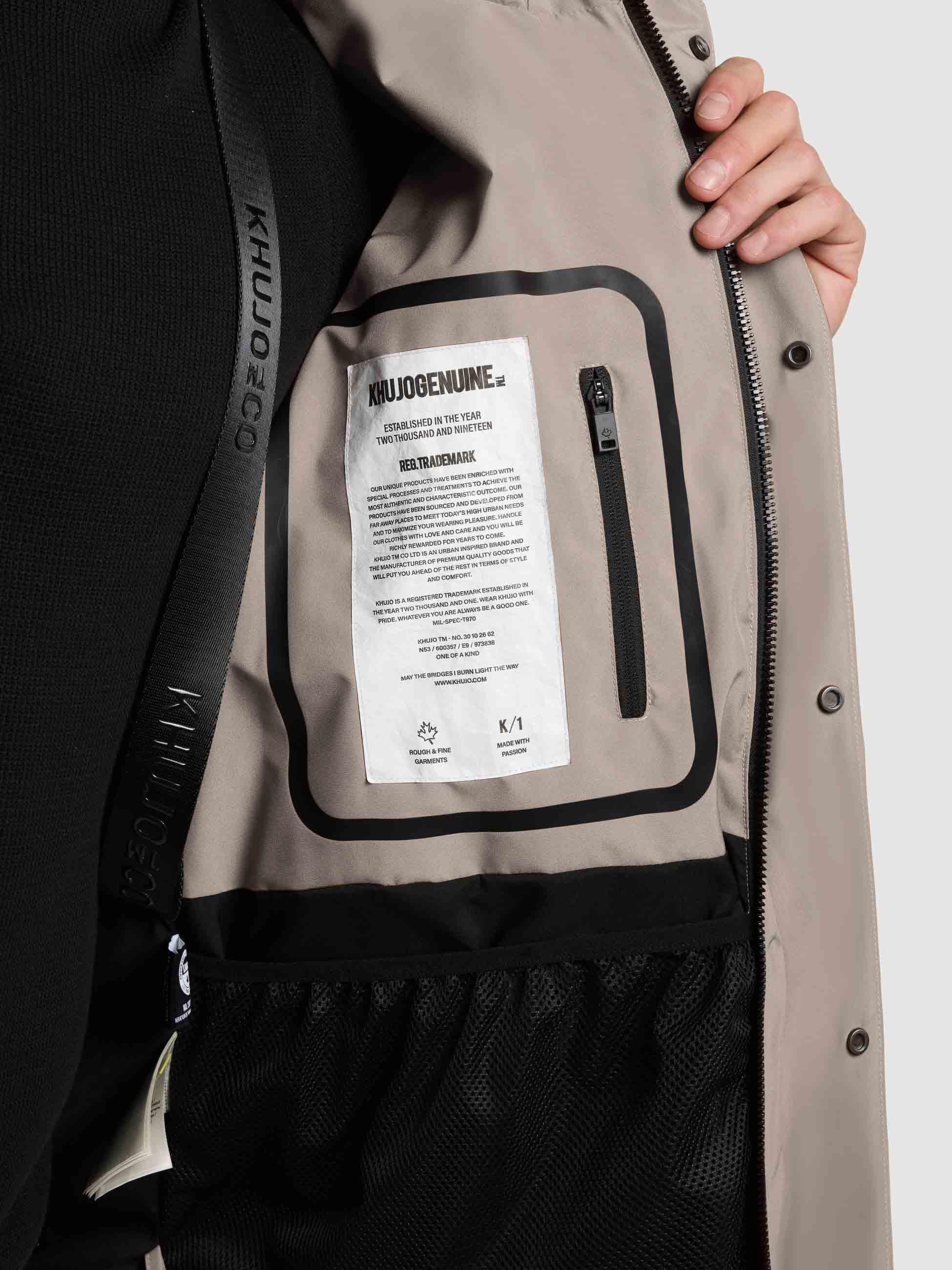 khujo Winterjacke Dave Warme Herren Outdoorjacke mit Rucksackträgern innen