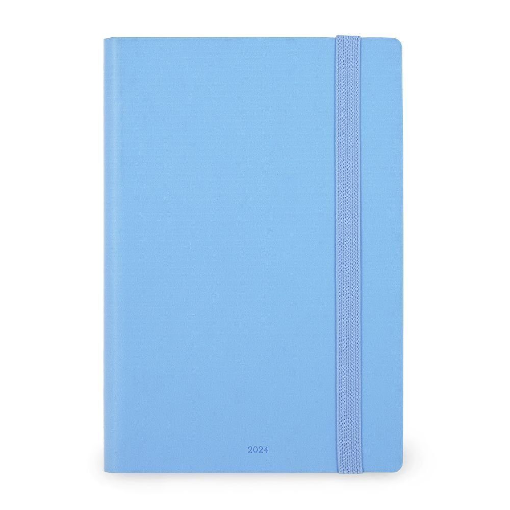 Legami Terminkalender Tageskalender Medium - 2024 - Medium Daily Diary - 12M - Blue