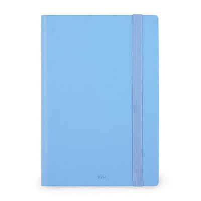 Legami Terminkalender Tageskalender Medium - 2024 - Medium Daily Diary - 12M - Blue