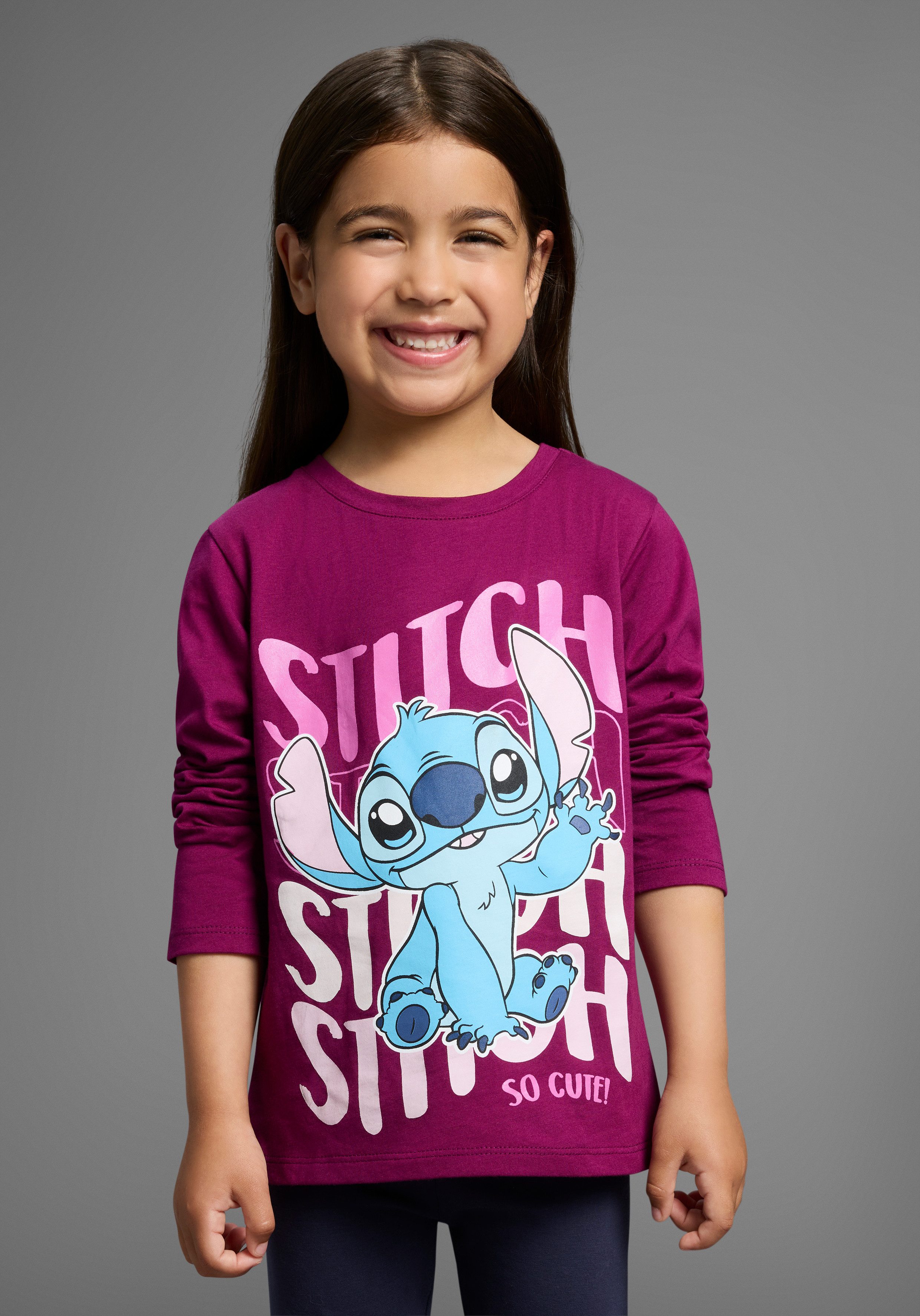 KIDSWORLD Langarmshirt STITCH - Disney Shirt Disney STITCH