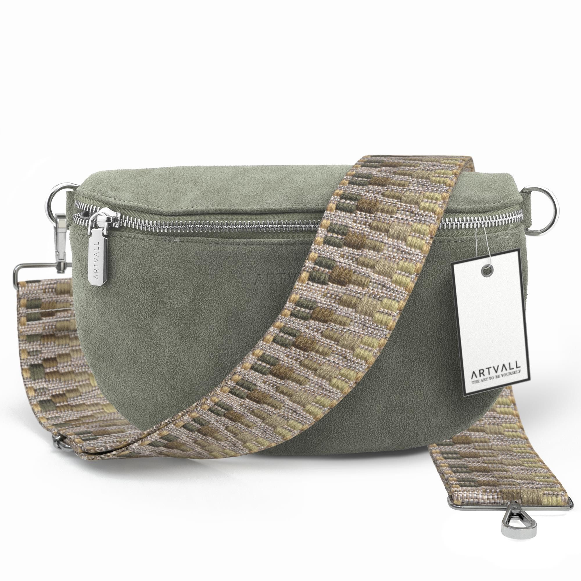 ARTVALL Umhängetasche Wildleder Handtasche Damen Brusttasche Minzgrün (Tasc günstig online kaufen