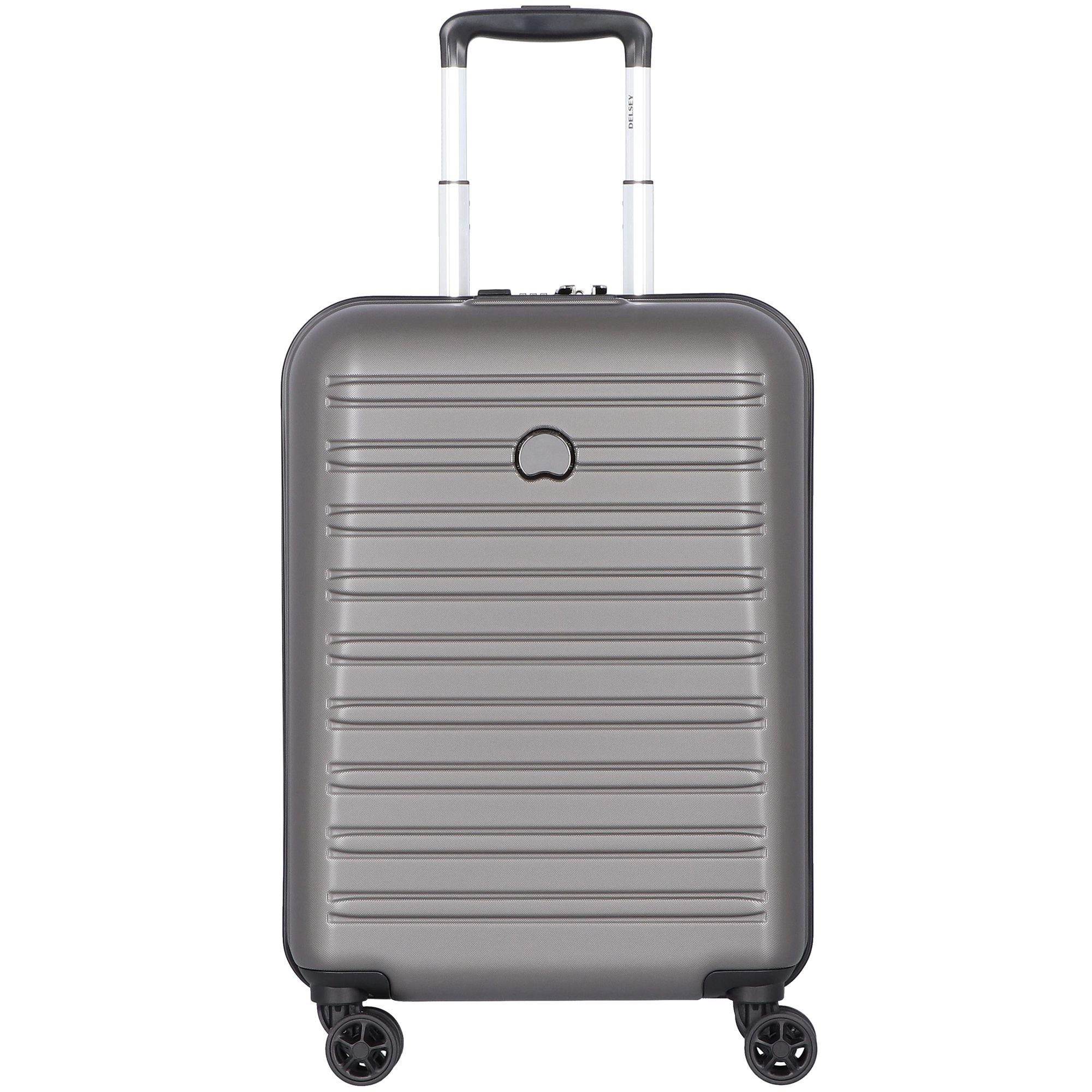 [Weniger als der halbe Preis] Delsey Handgepäck-Trolley Segur Rollen, Polycarbonat 2.0, 4 grau