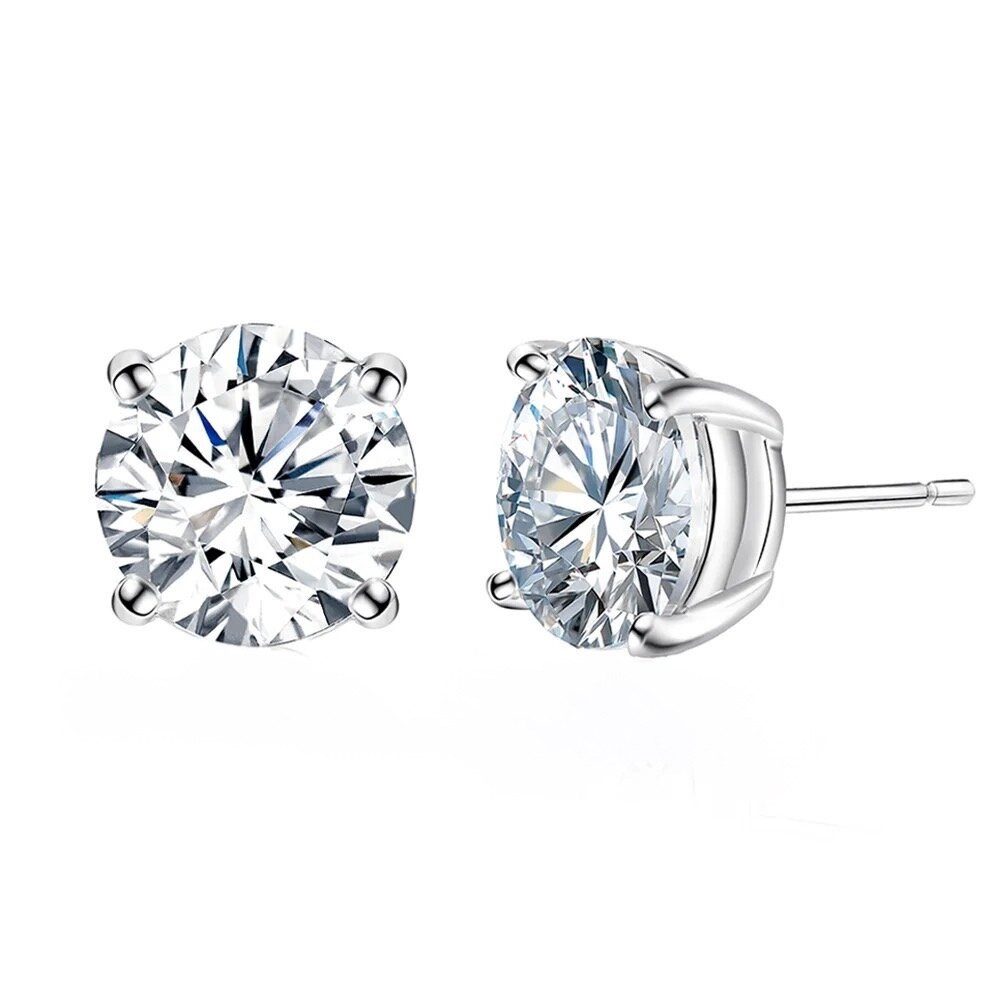 ROUGEMONT Paar Ohrstecker Handgefertigte Damen Pavé Zirkonia Ohrstecker 6mm günstig online kaufen