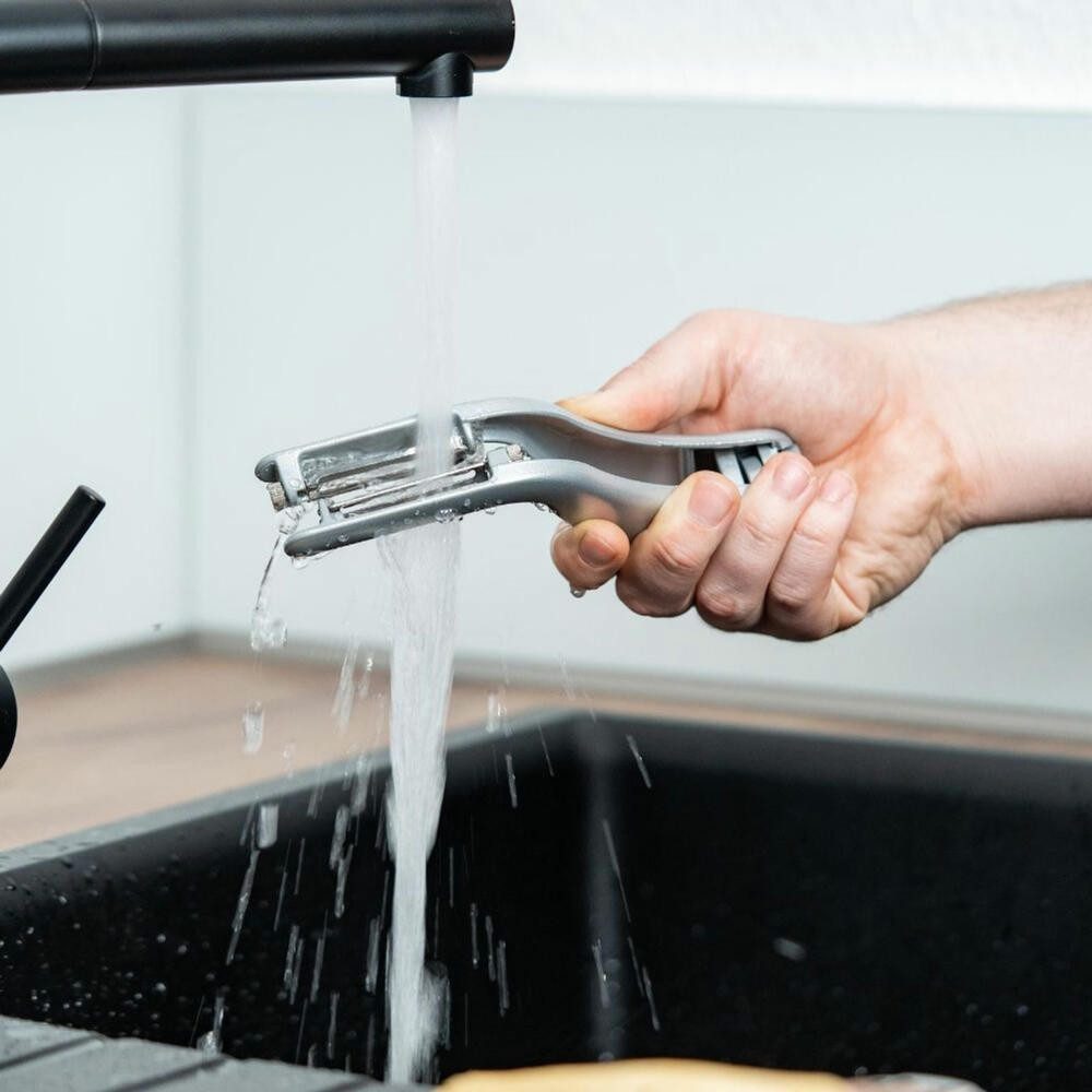 WESTMARK Sparschäler Peel-Star Alu, Gemüse- und Doppelschäler, Spargel-Schäler, Made in Germany, spülmaschinengeeignet, BPA-frei, lebensmittelecht