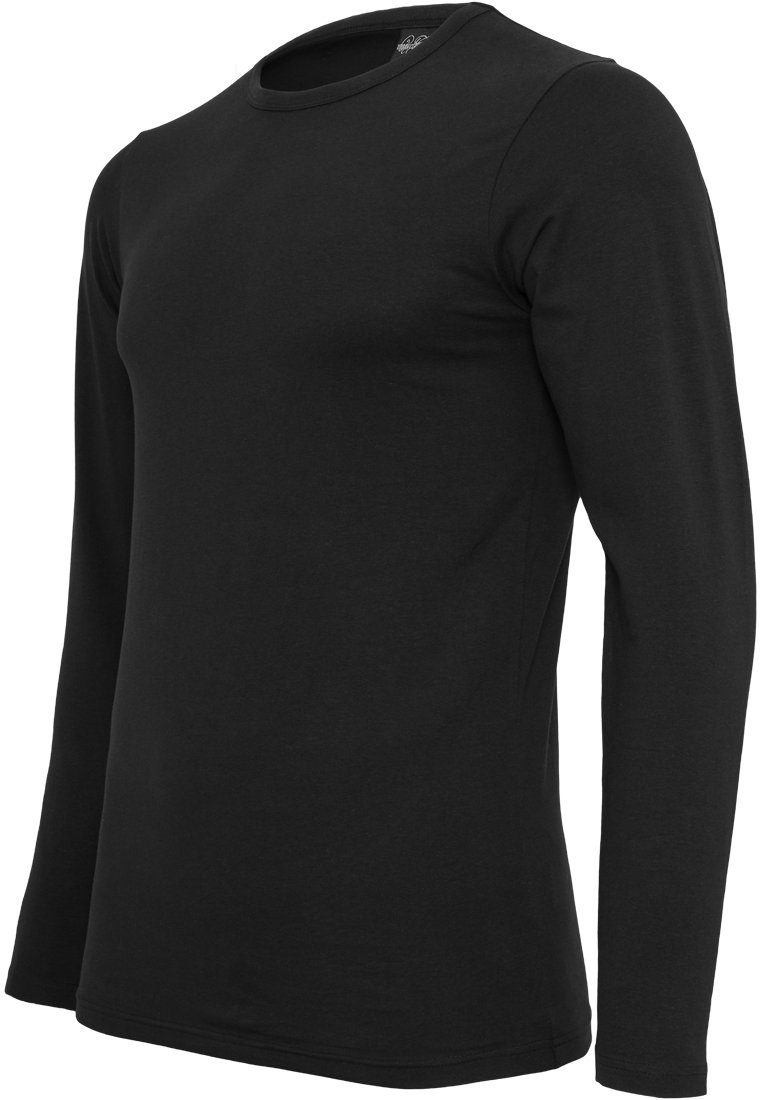 Fitted Tee L/S Fitted black (1-tlg) CLASSICS URBAN Stretch Stretch Herren TB816 T-Shirt