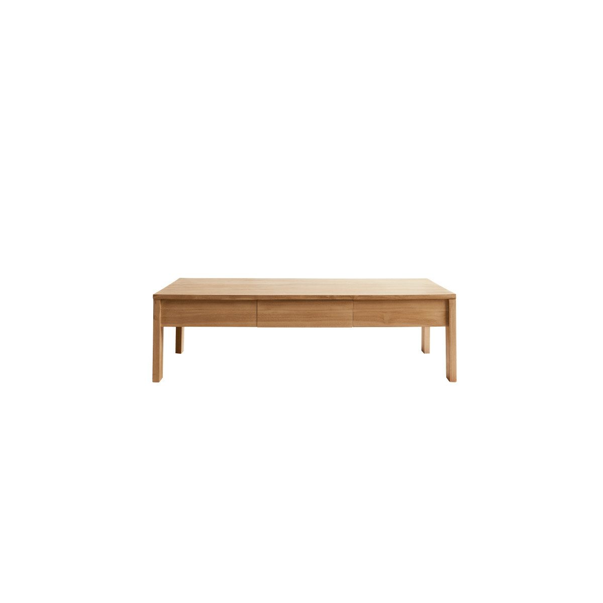 Tikamoon Couchtisch Couchtisch Tisch Wohnzimmer Teak rechteckig Schubladen 120x80 Neu