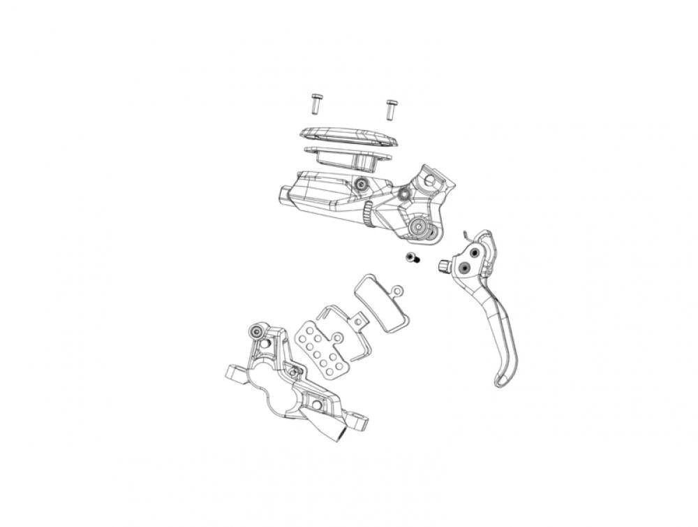 SRAM Scheibenbremse SRAM Kolben-Kit für Bremssattel Force AXS E1 - Original Ersatzteil - B