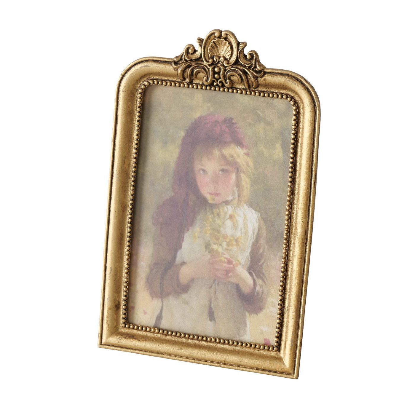 MF Bilderrahmen Vintage Metall Bilderrahmen Aurelia Nostalgischer Charme in Antikgold, (1 St)