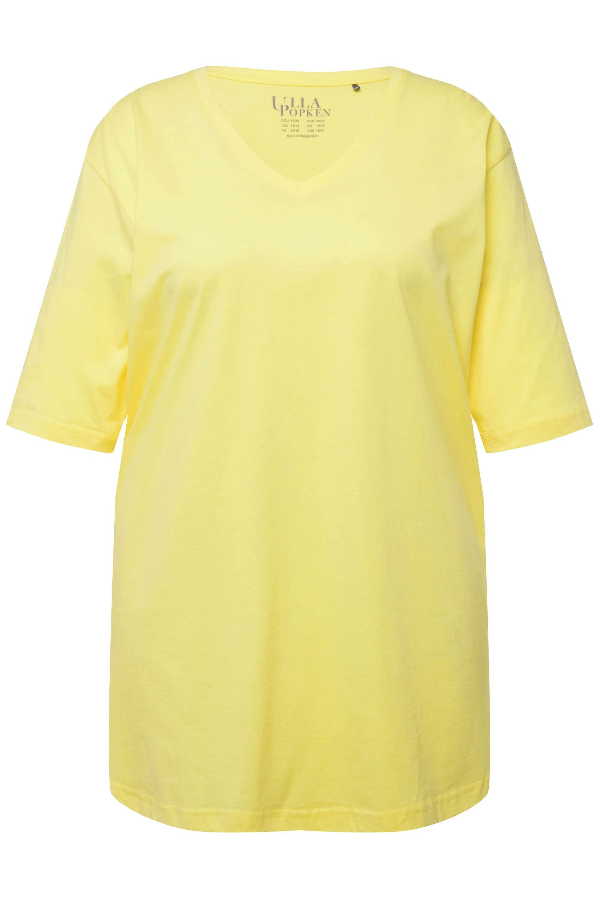 Ulla Popken T-Shirt T-Shirt V-Ausschnitt Relaxed günstig online kaufen