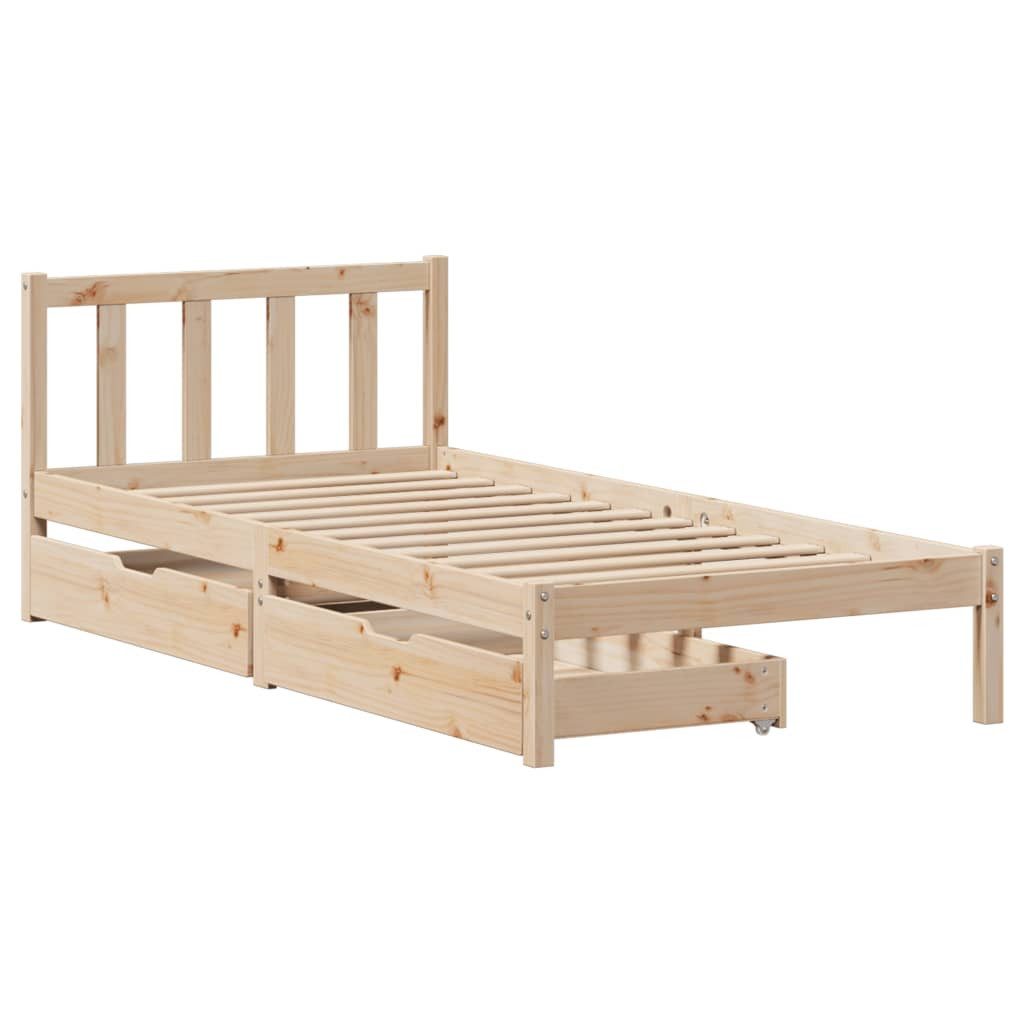 vidaXL Bett Massivholzbett ohne Matratze 100x200 günstig online kaufen