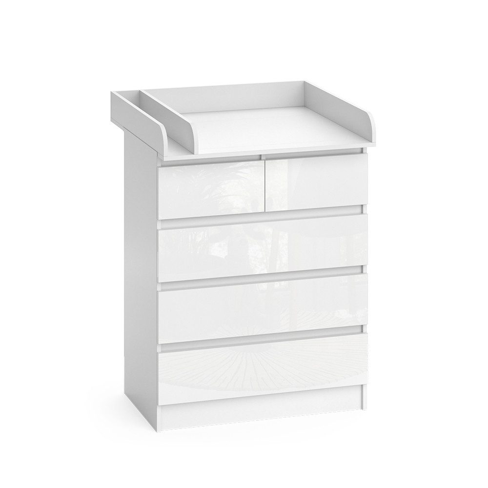 Weiß/Weiß Hochglanz | Korpus: Weiß