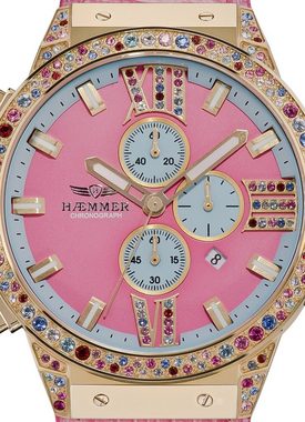 HAEMMER GERMANY Chronograph TAFFY, E-005, Armbanduhr, Quarzuhr, Damenuhr