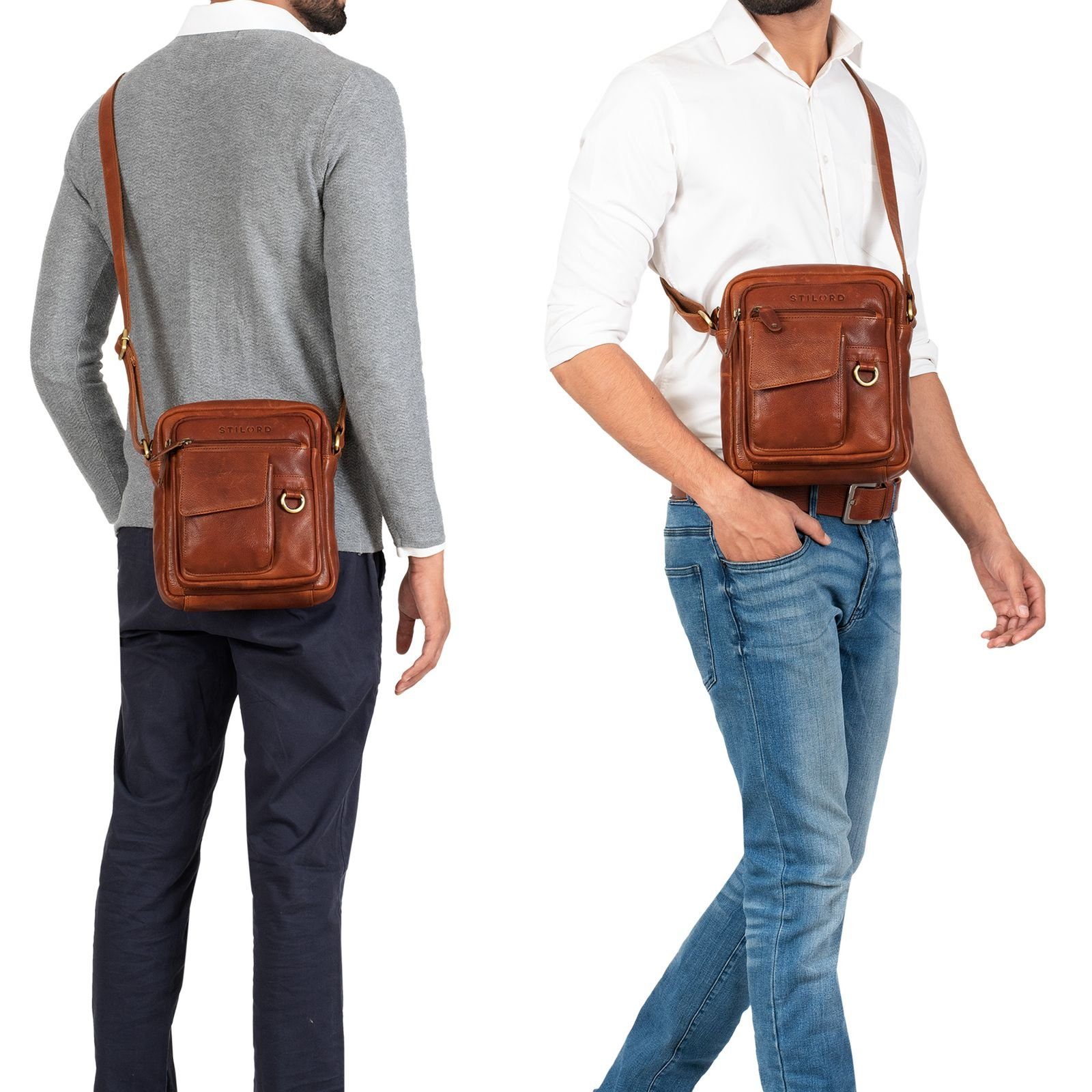 STILORD Schultertasche "Ryan" Crossbody Tasche Herren Leder zum Umhängen Vi günstig online kaufen
