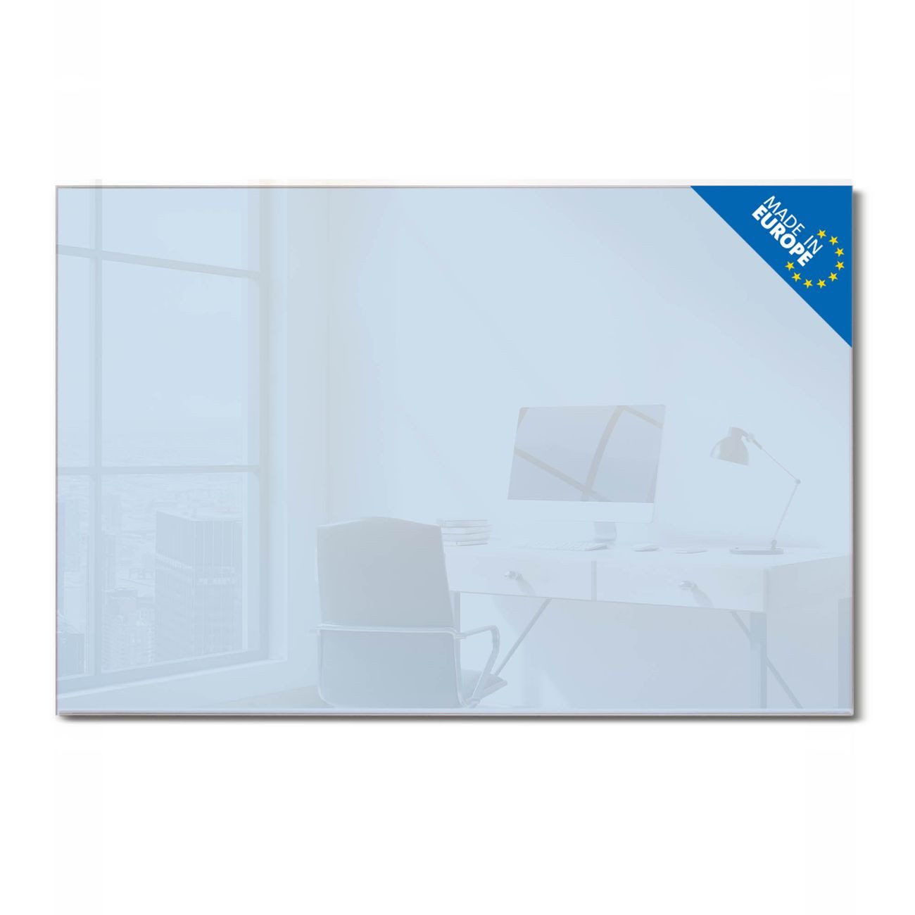 banjado Magnettafel aus Glas, mit Motiv Himmelblau, (gehärtetets Glas, Glasmagnettafel)