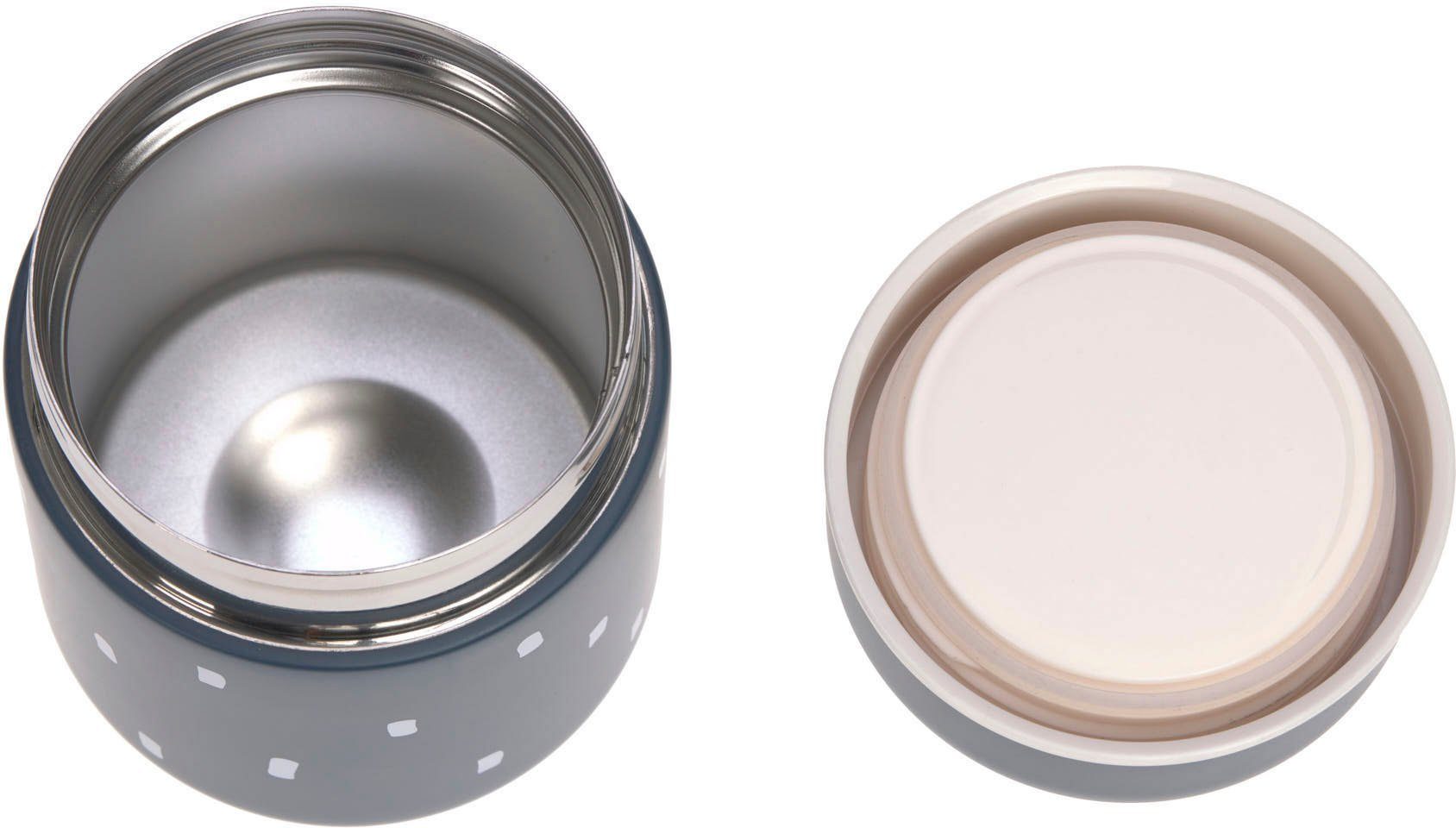 LÄSSIG Thermobehälter Happy Prints, Midnight Blue, Edelstahl, (1-tlg)