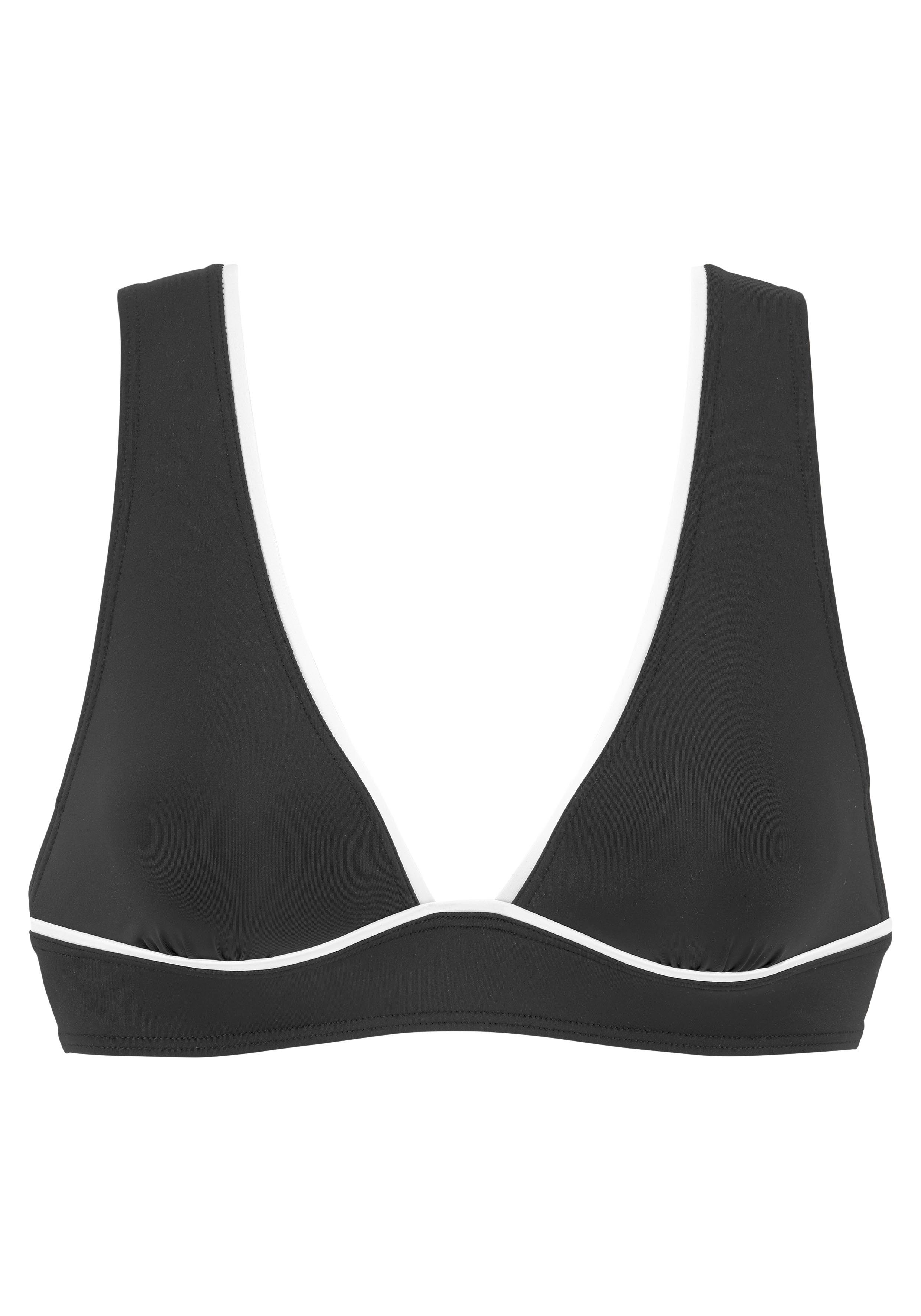 Vivance Triangel-Bikini-Top Lorena, mit kontrastfarbenem Piping günstig online kaufen
