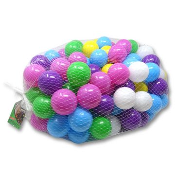 EKNA Bällebad-Bälle - Bunte Spielbälle - Plastikbälle/Baby-Bälle (Netz, 200 Bälle), Ø5,5cm