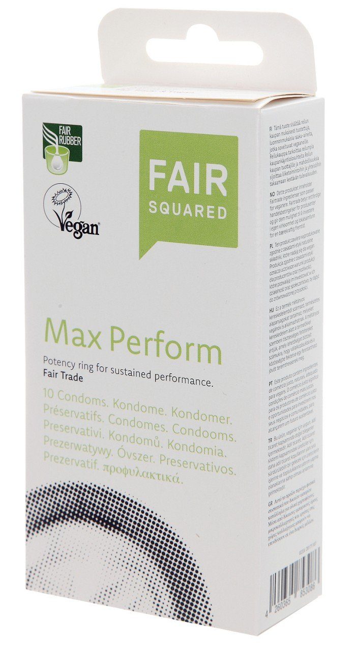 Fair Squared Einhand-Kondome FAIR SQUARED Max Perform 10 St.